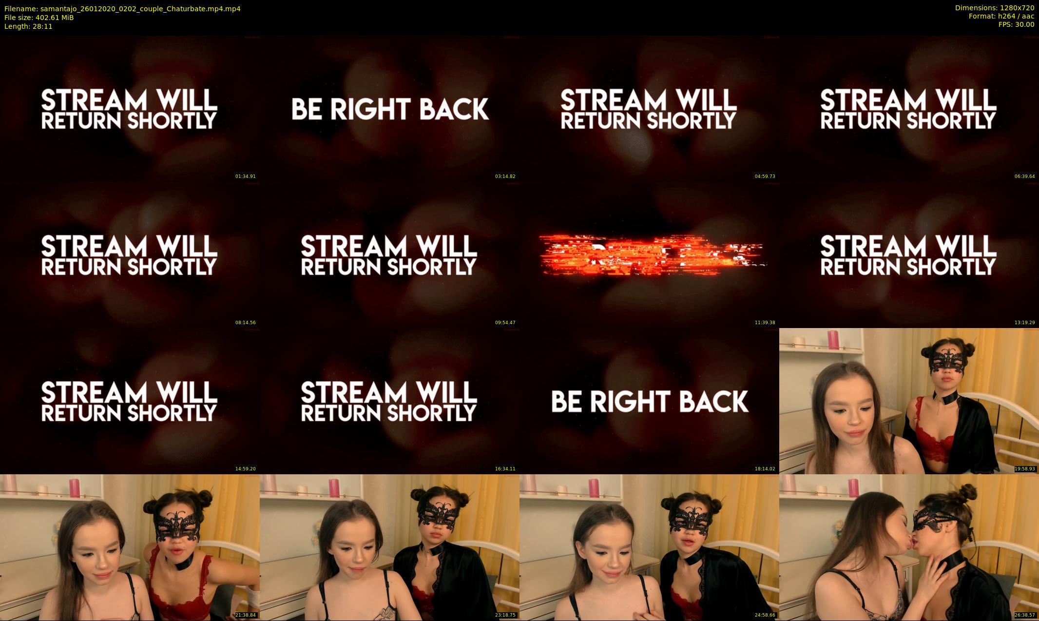 samantajo — 29 minute Chaturbate female cam show recording, 720p, Jan 26, 2020