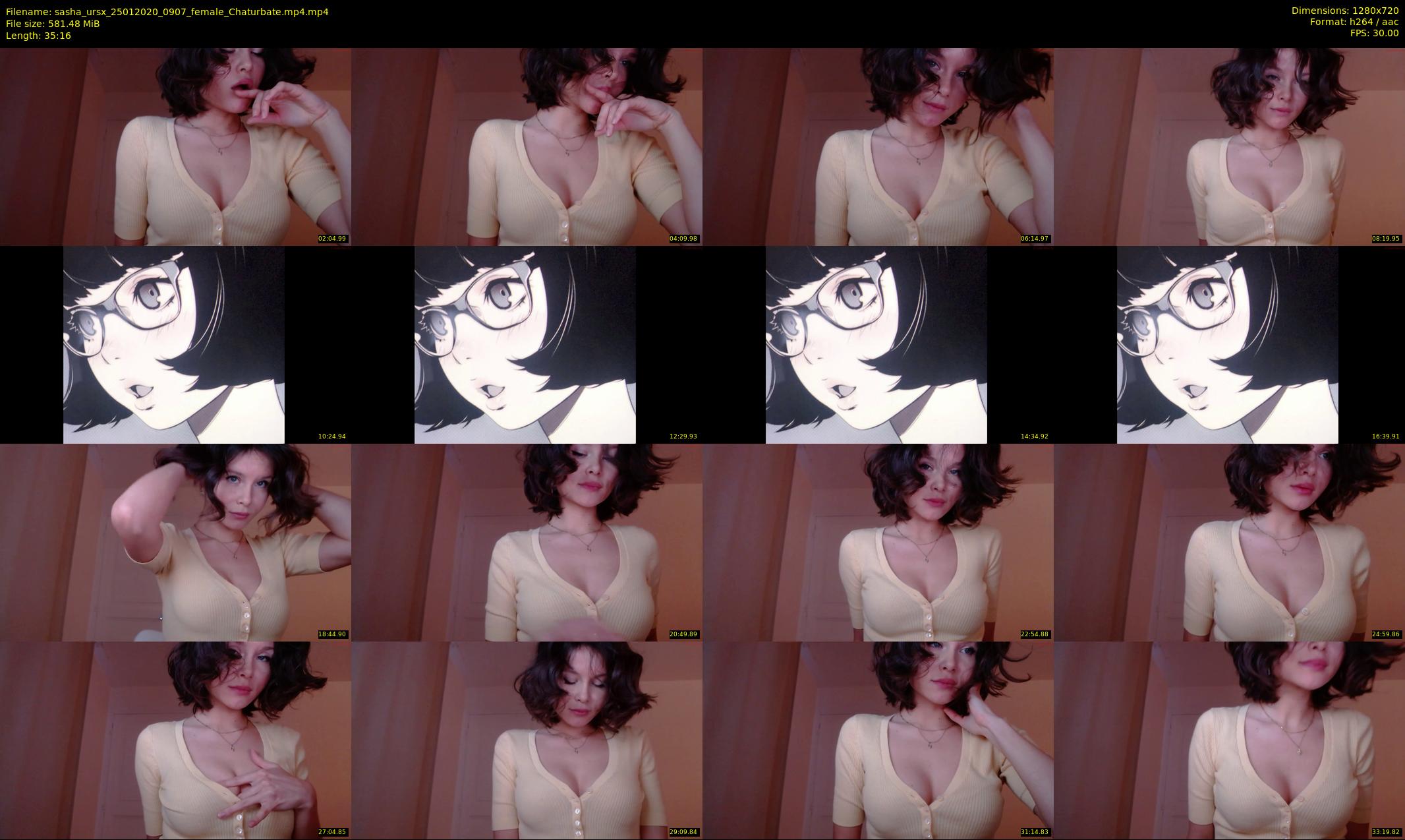 sasha_ursx — 36 minute Chaturbate female cam show recording, 720p, Jan 25, 2020