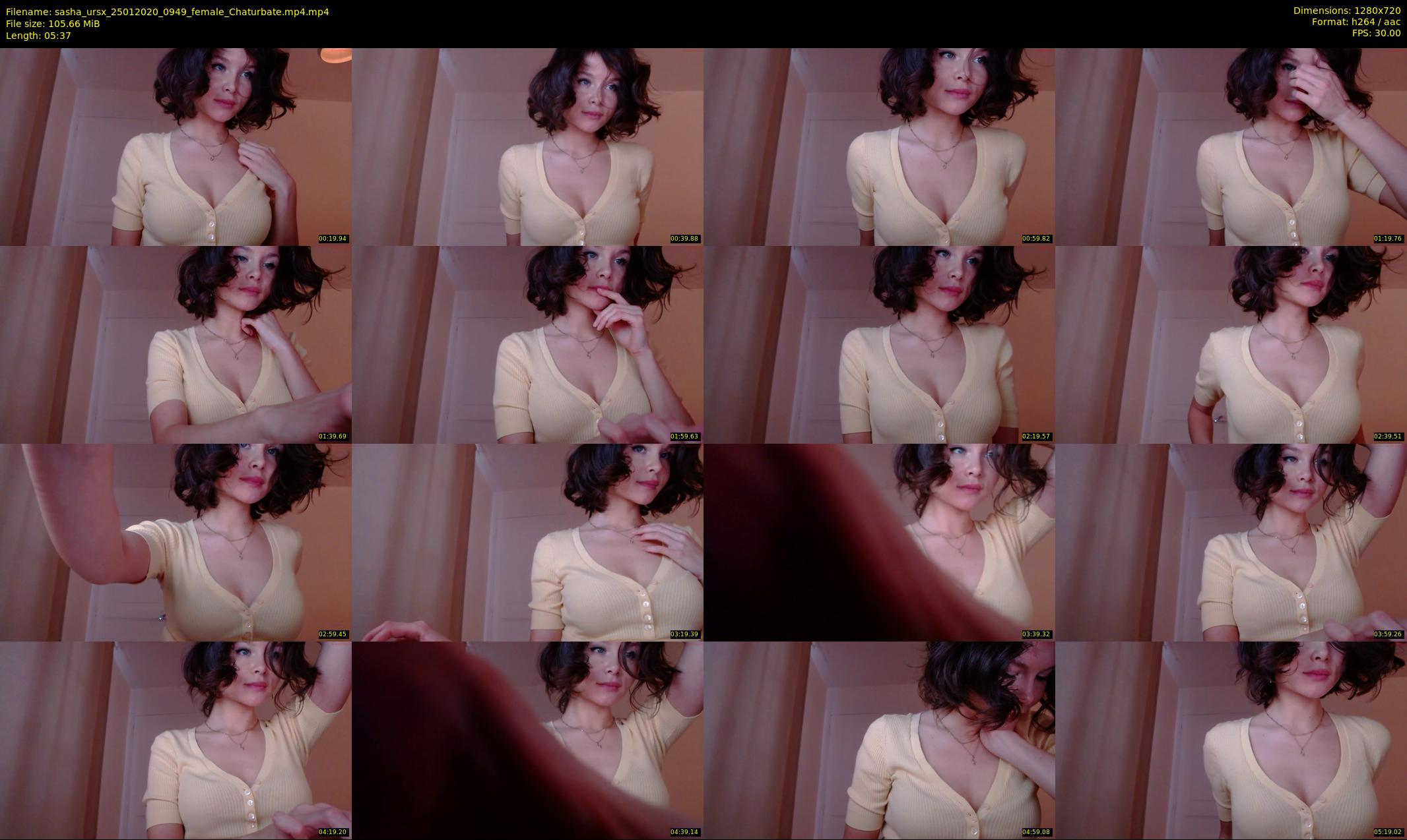 sasha_ursx — 6 minute Chaturbate female cam show recording, 720p, Jan 25, 2020