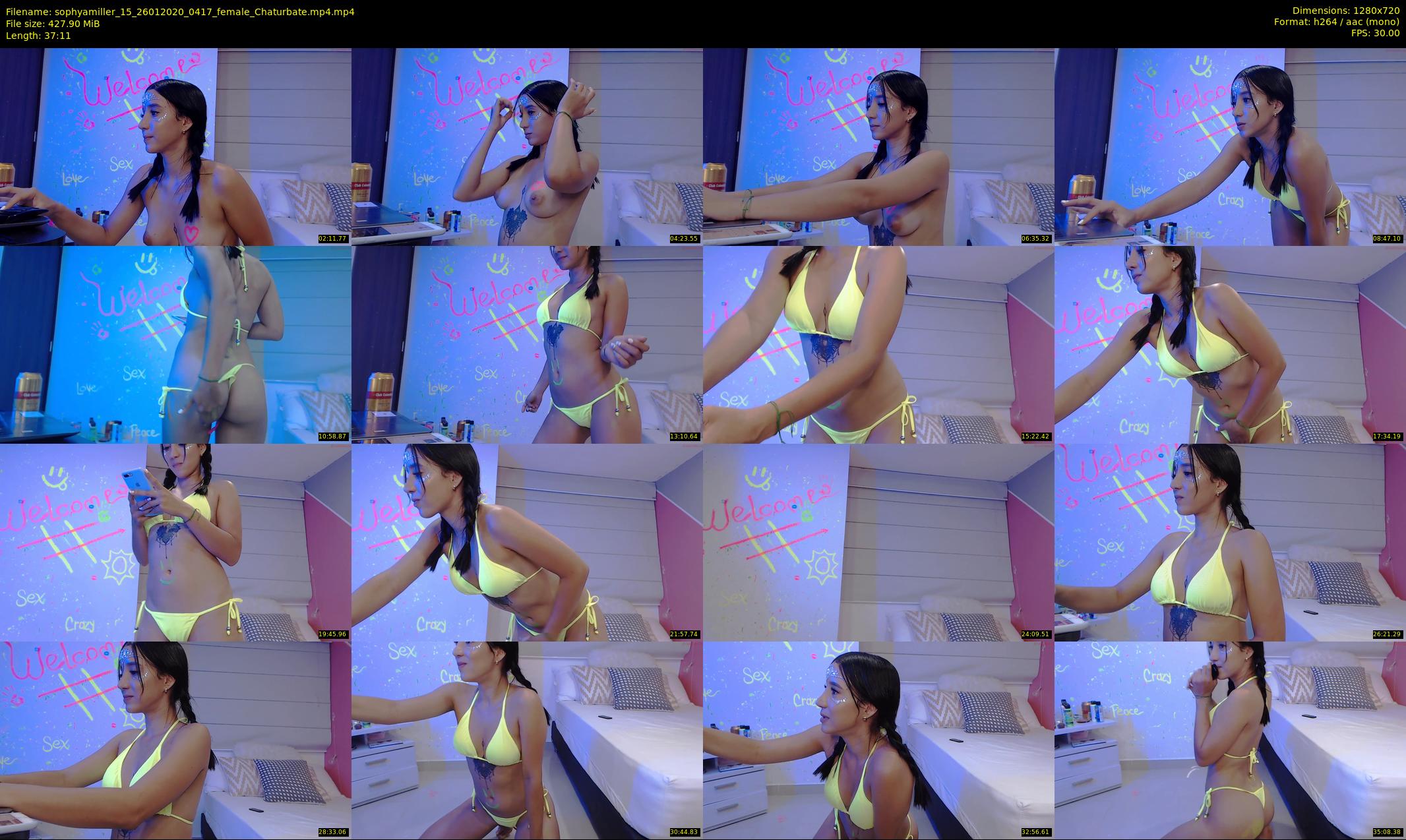 sophyamiller_15 — 38 minute Chaturbate female cam show recording, 720p, Jan 26, 2020