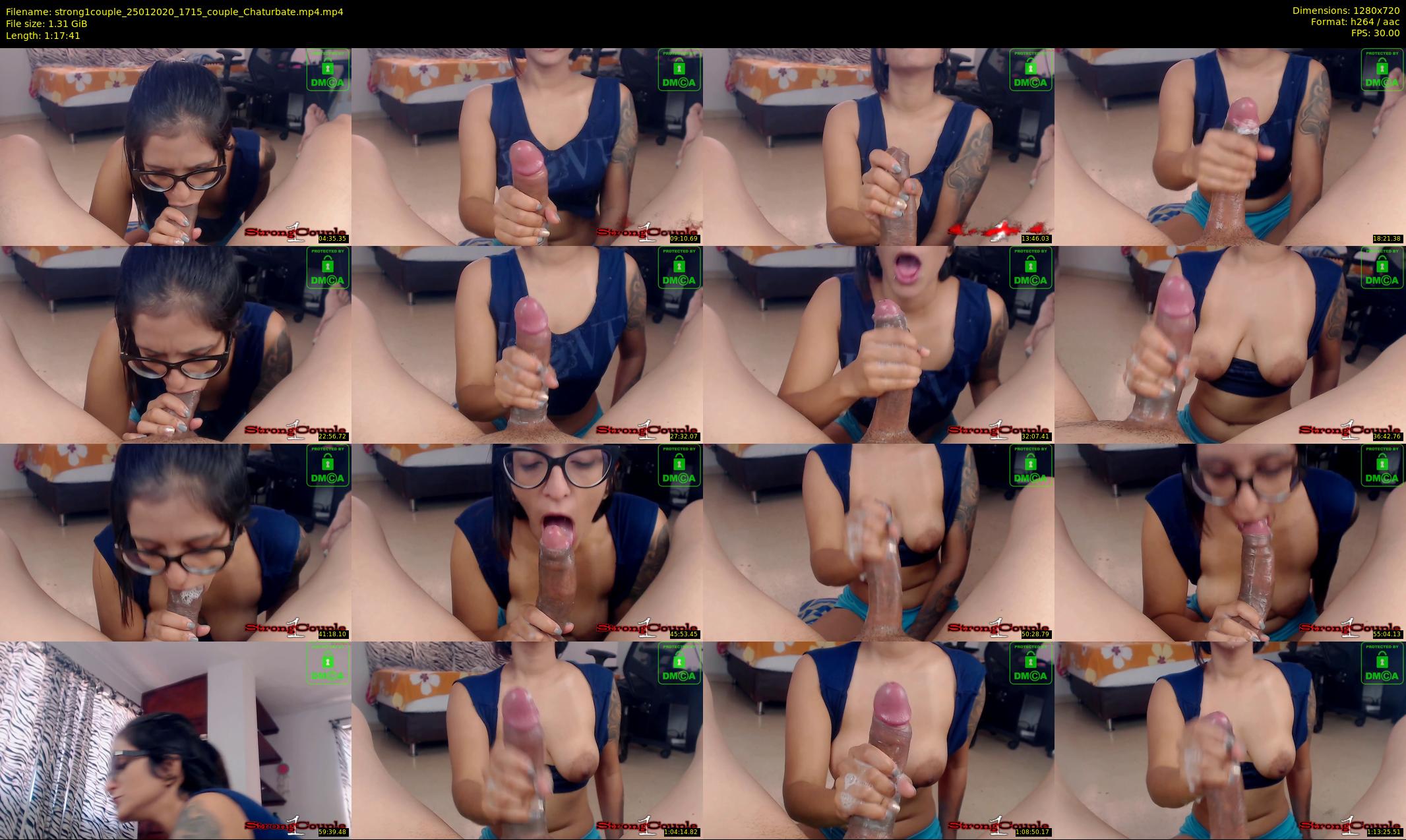 strong1couple — 78 minute Chaturbate couple cam show recording, 720p, Jan 25, 2020