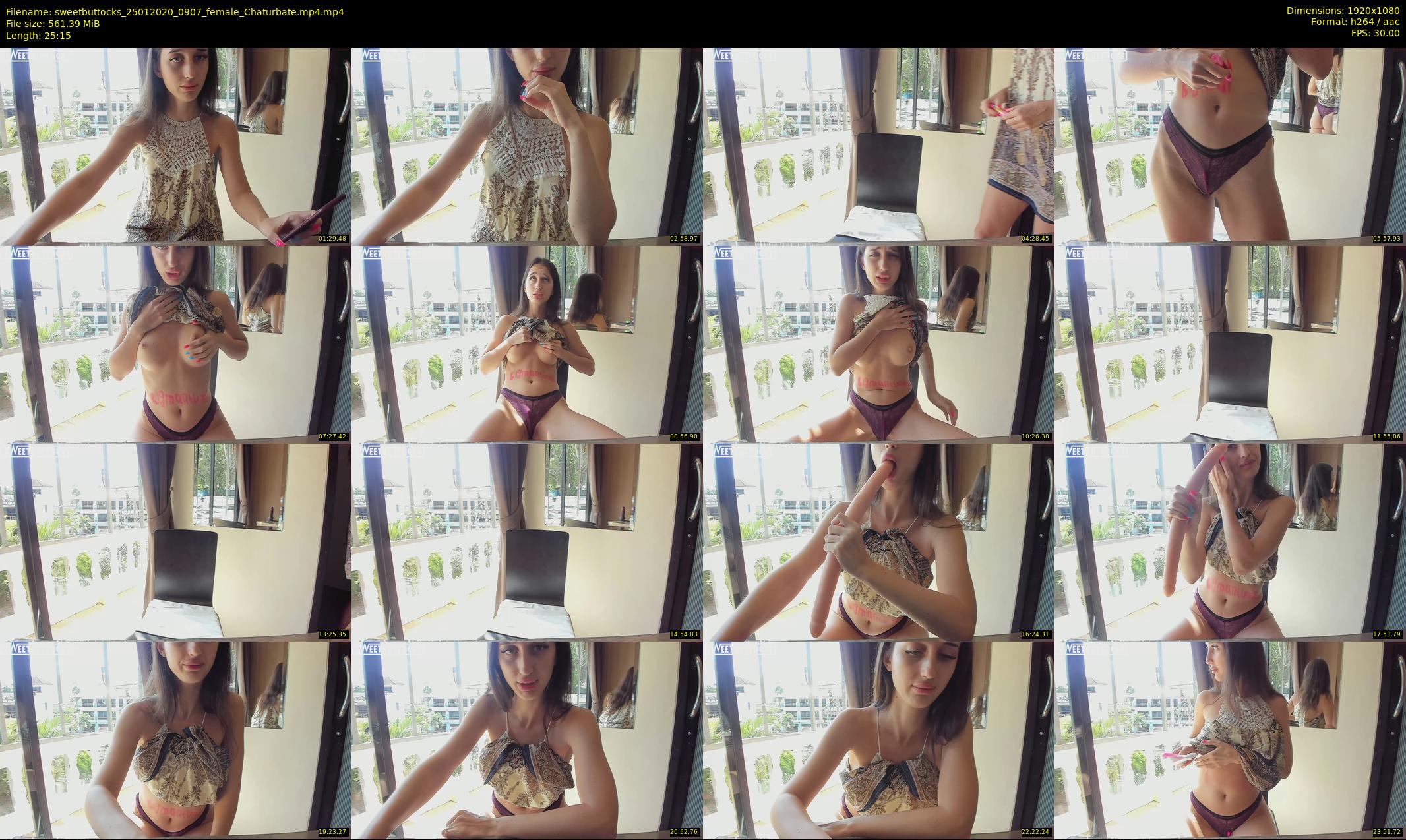 sweetbuttocks — 26 minute Chaturbate female cam show recording, 1080p, Jan 25, 2020
