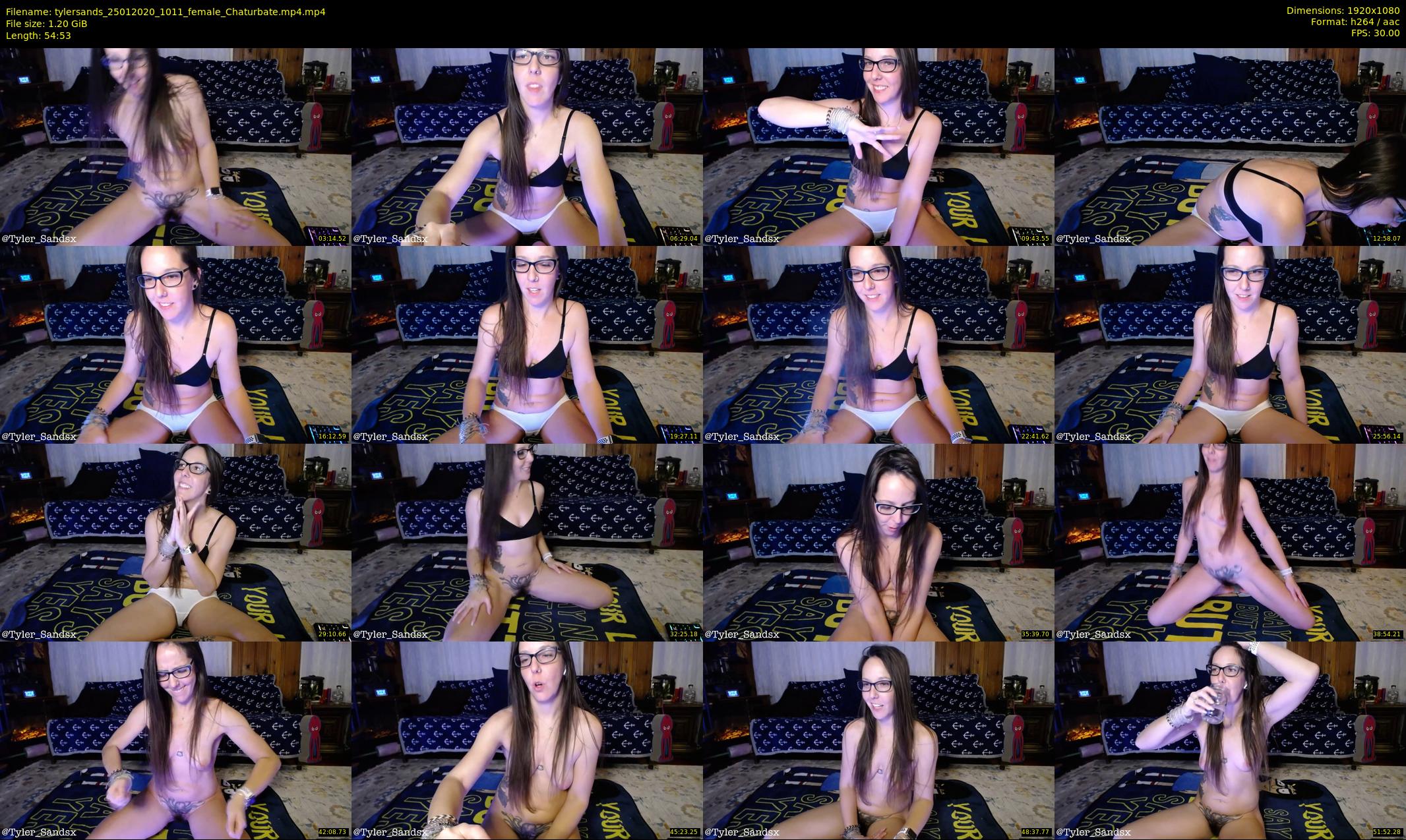 tylersands — 55 minute Chaturbate female cam show recording, 1080p, Jan 25, 2020