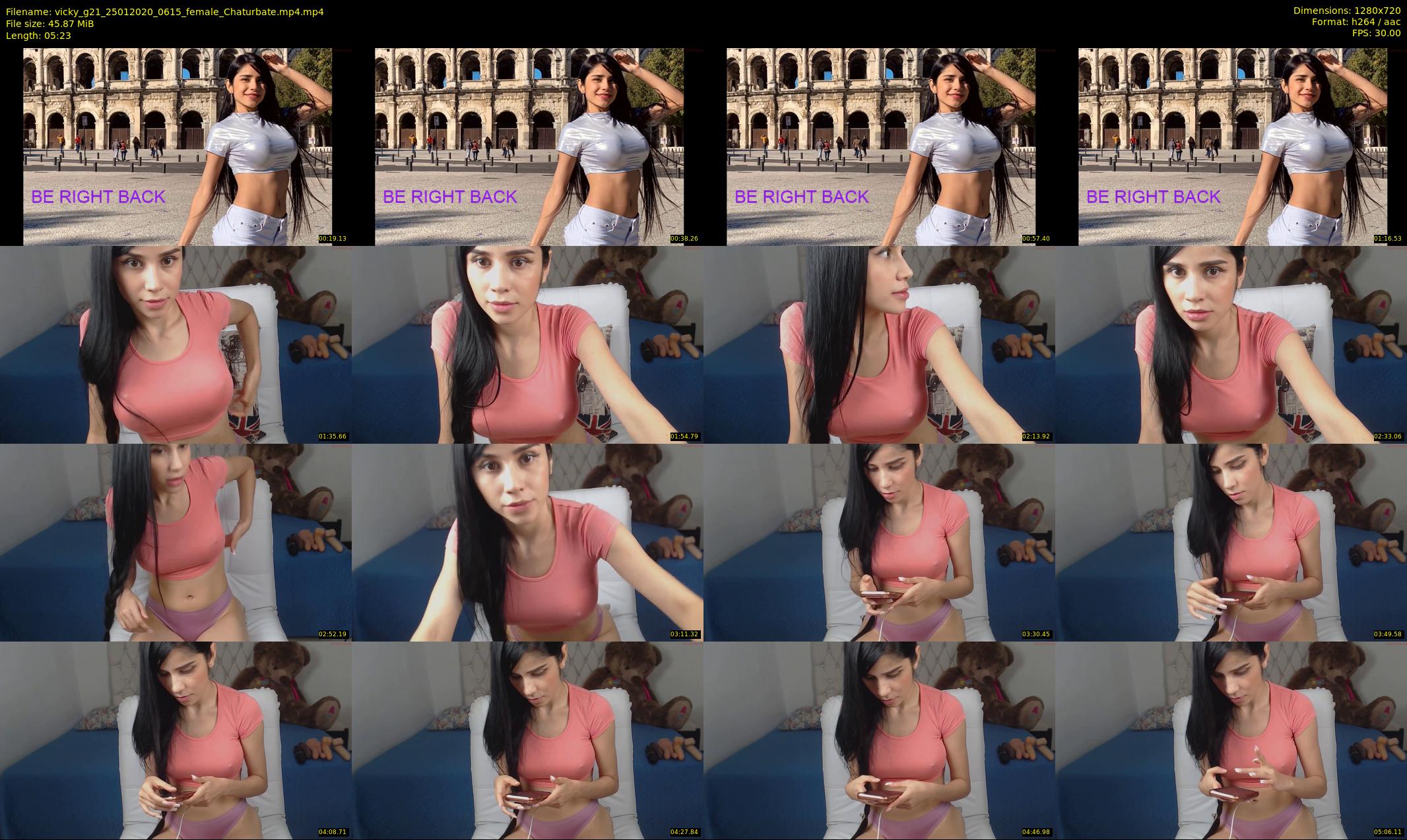 vicky_g21 — 6 minute Chaturbate female cam show recording, 720p, Jan 25, 2020