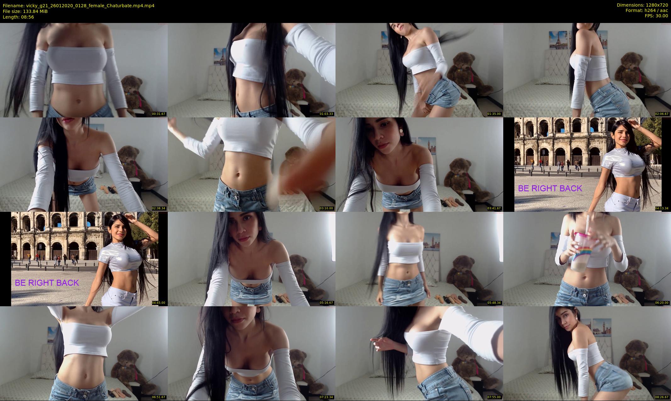 vicky_g21 — 9 minute Chaturbate female cam show recording, 720p, Jan 26, 2020