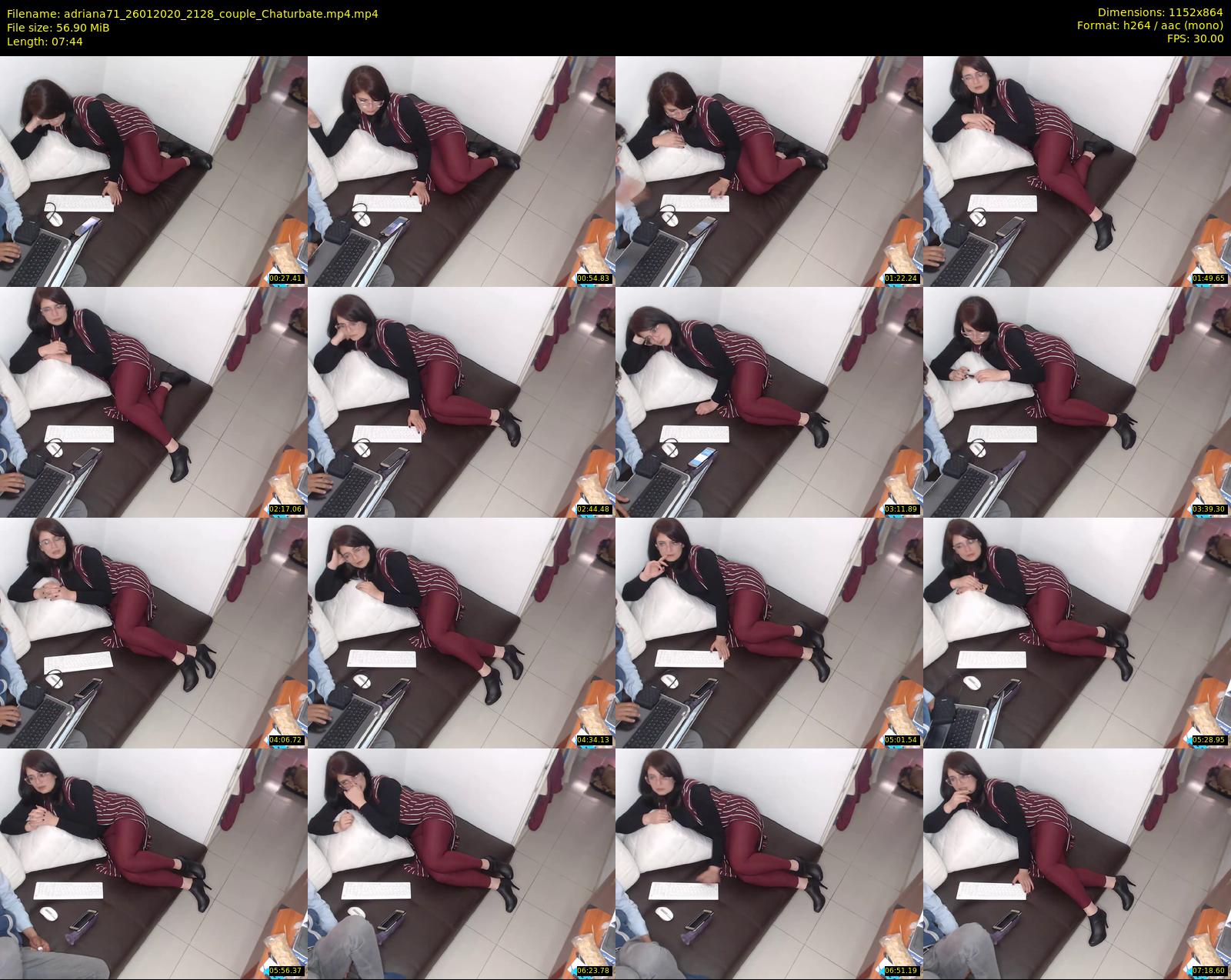 adriana71 — 8 minute Chaturbate couple cam show recording, 720p, Jan 26, 2020