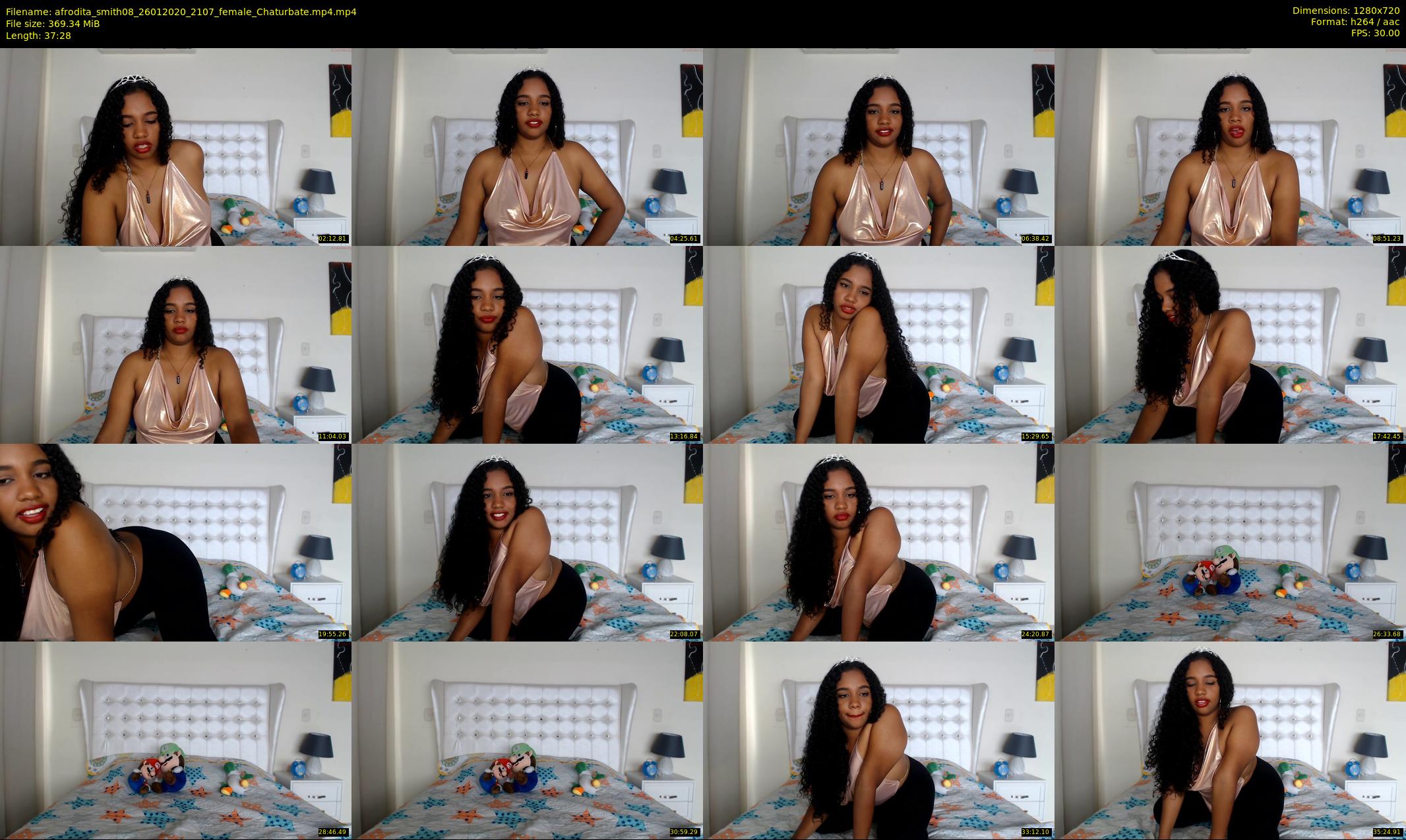 afrodita_smith08 — 38 minute Chaturbate female cam show recording, 720p, Jan 26, 2020