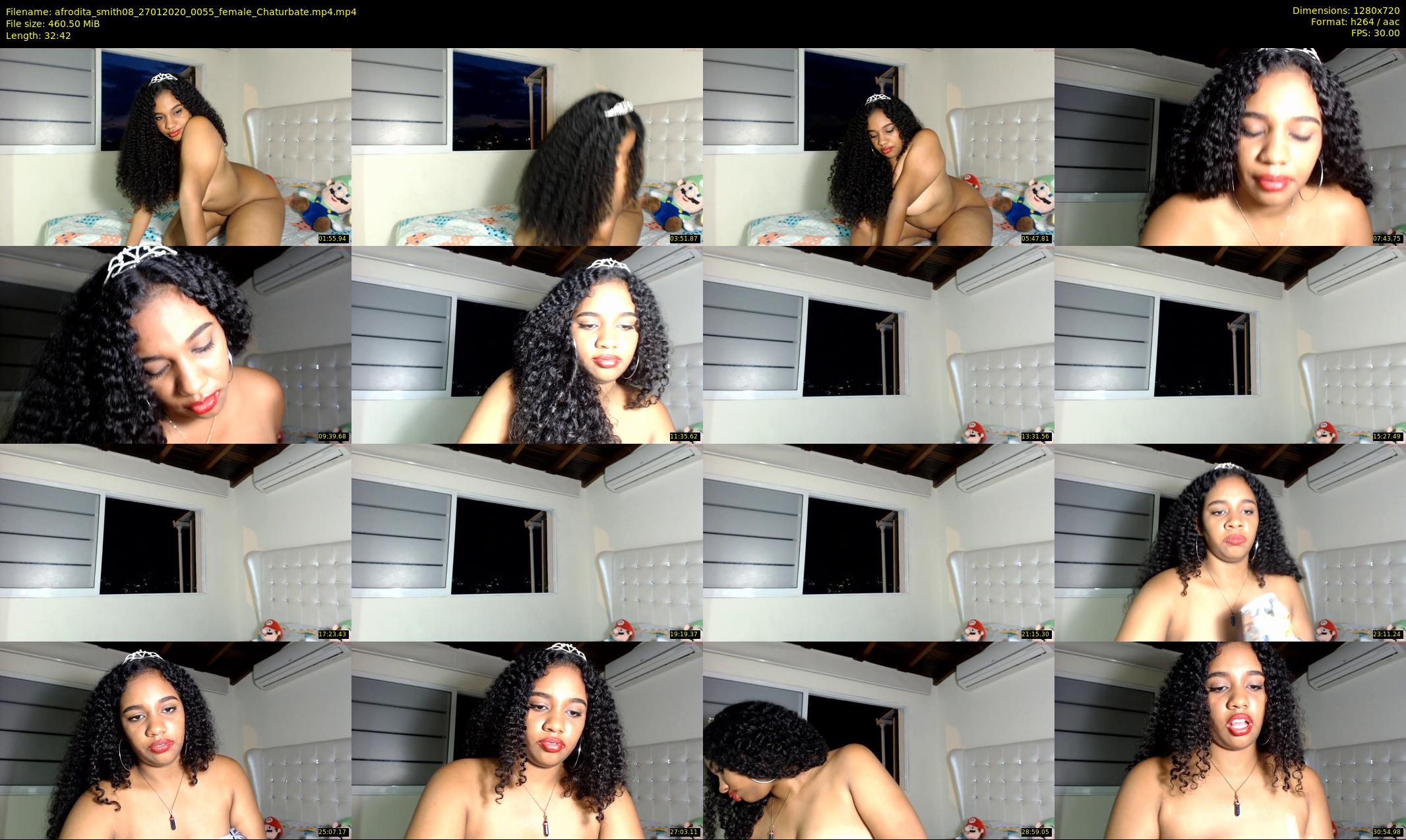 afrodita_smith08 — 33 minute Chaturbate female cam show recording, 720p, Jan 27, 2020