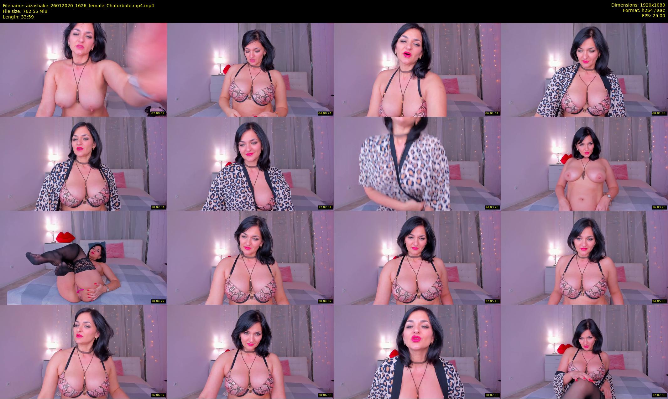 aizashake — 34 minute Chaturbate female cam show recording, 1080p, Jan 26, 2020