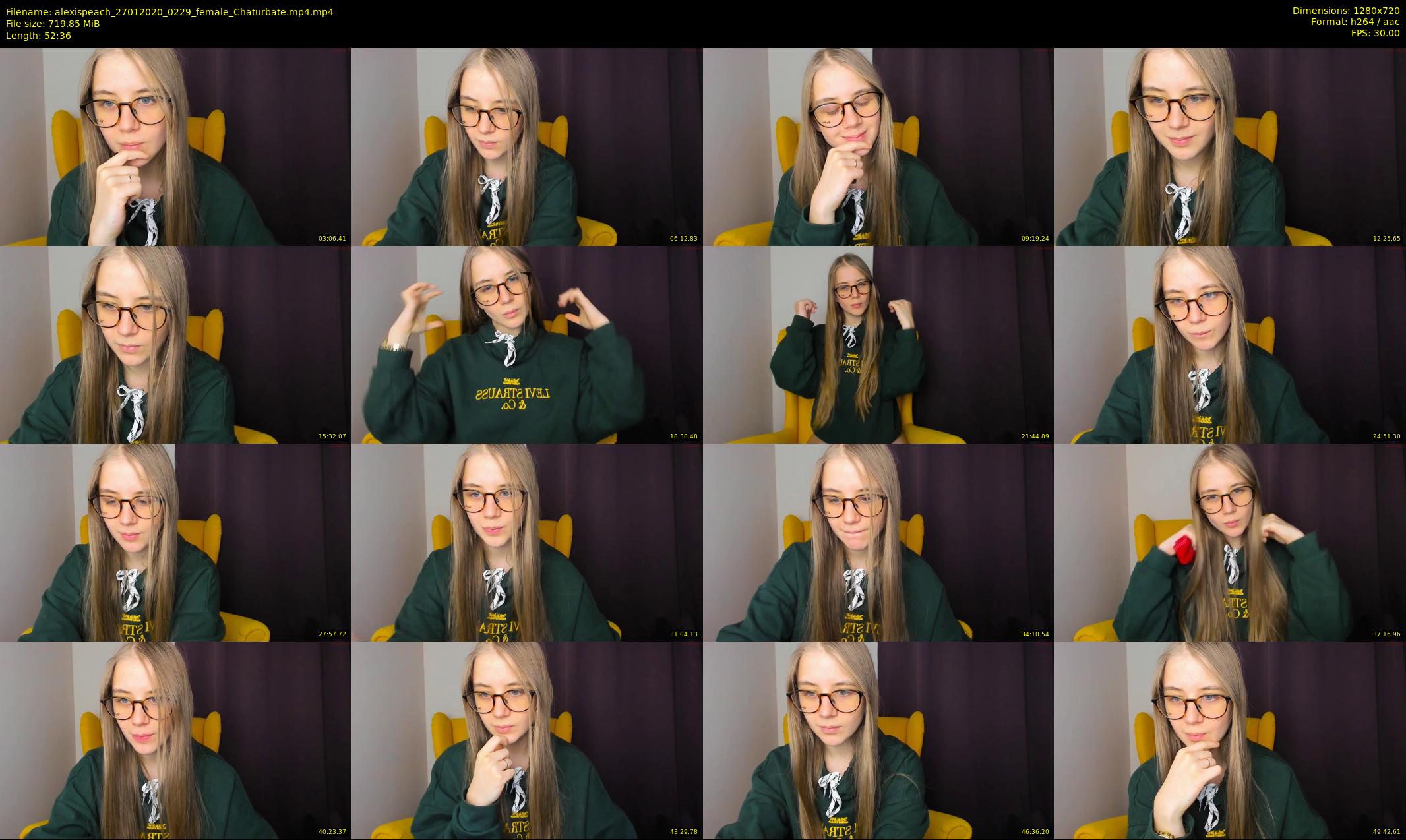 alexispeach — 53 minute Chaturbate female cam show recording, 720p, Jan 27, 2020
