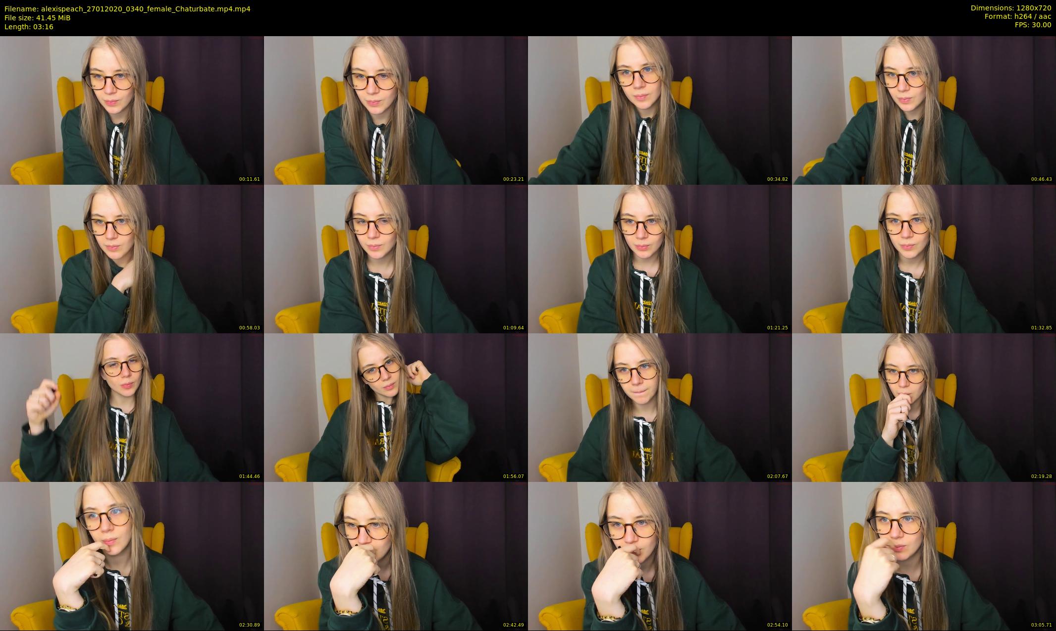 alexispeach — 4 minute Chaturbate female cam show recording, 720p, Jan 27, 2020