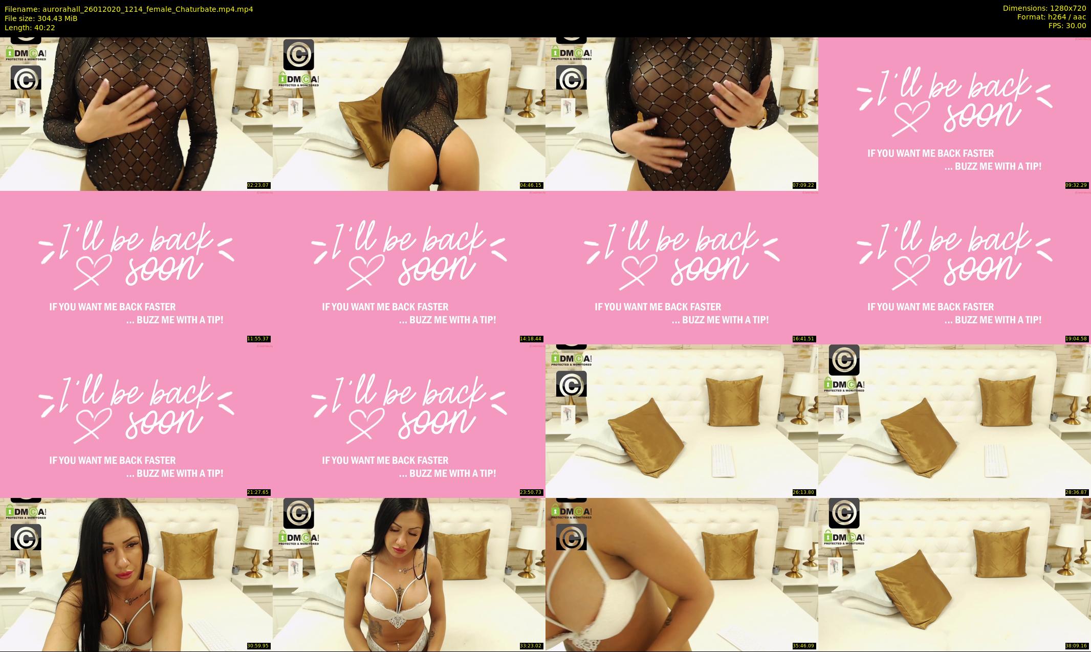 aurorahall — 41 minute Chaturbate female cam show recording, 720p, Jan 26, 2020