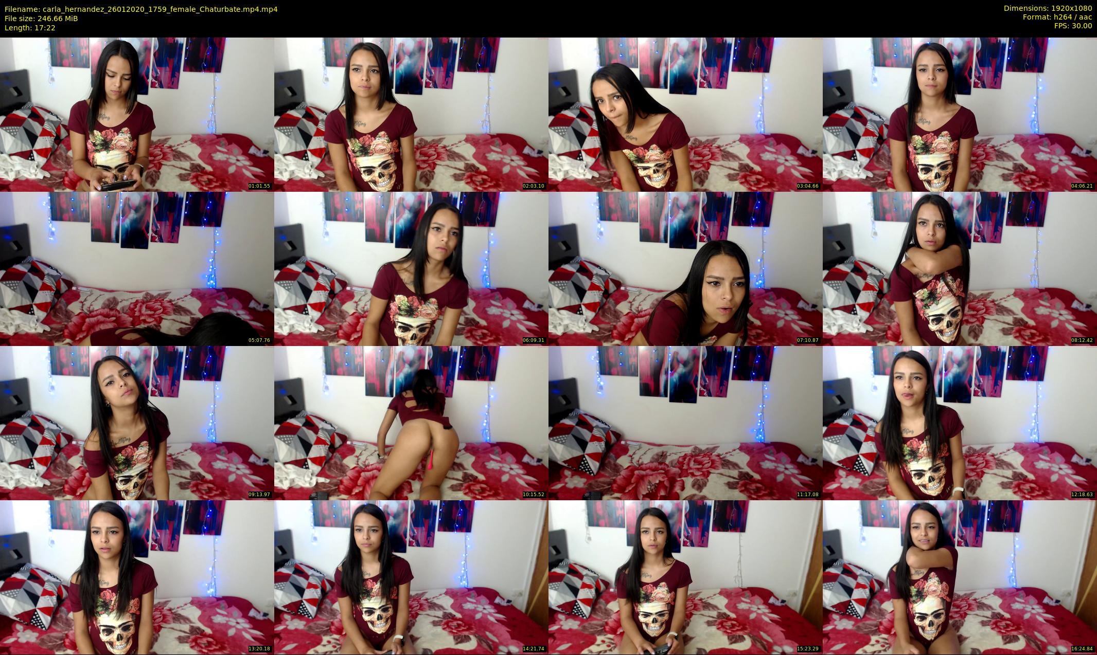carla_hernandez — 18 minute Chaturbate female cam show recording, 1080p, Jan 26, 2020
