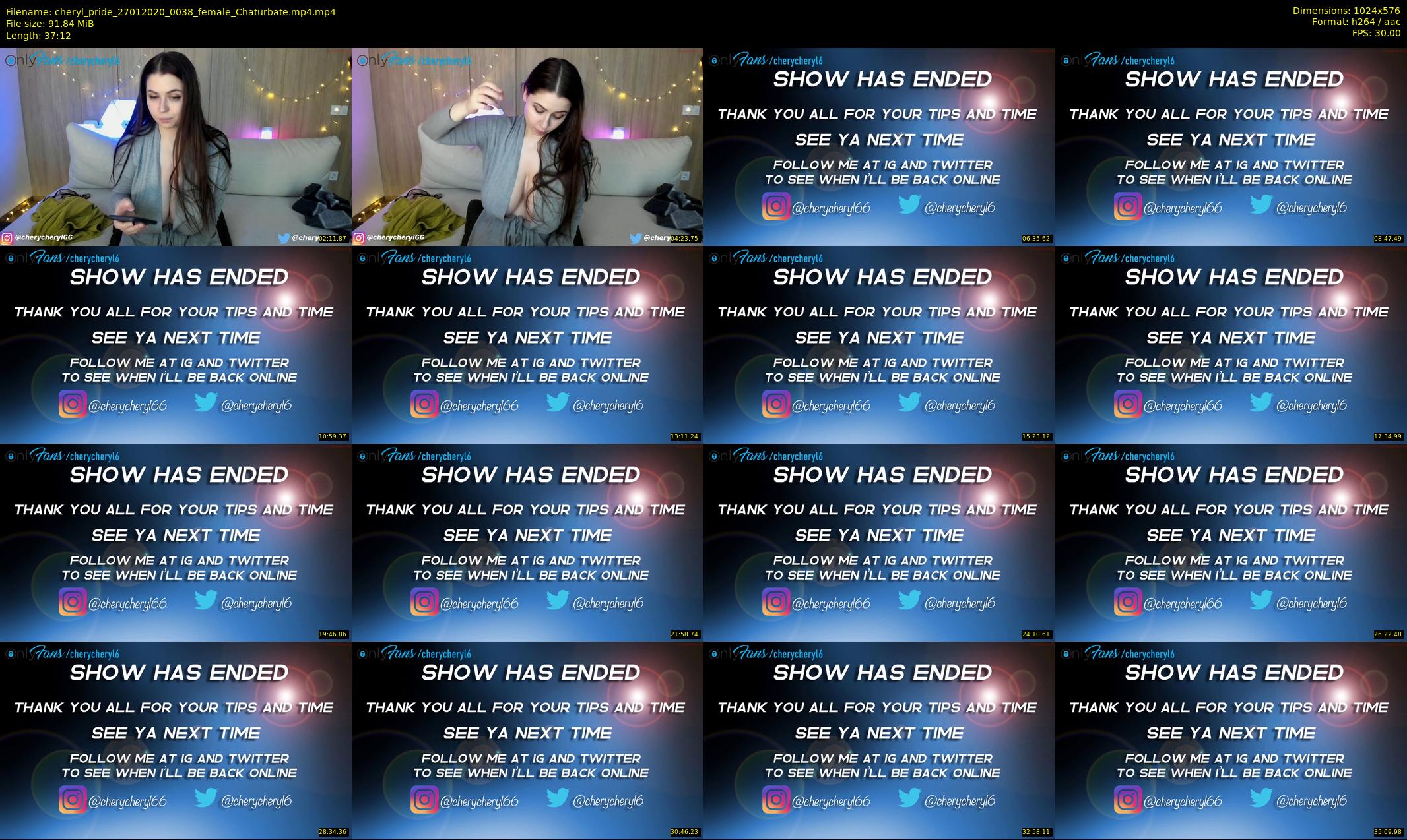 cheryl_pride — 38 minute Chaturbate female cam show recording, 480p, Jan 27, 2020