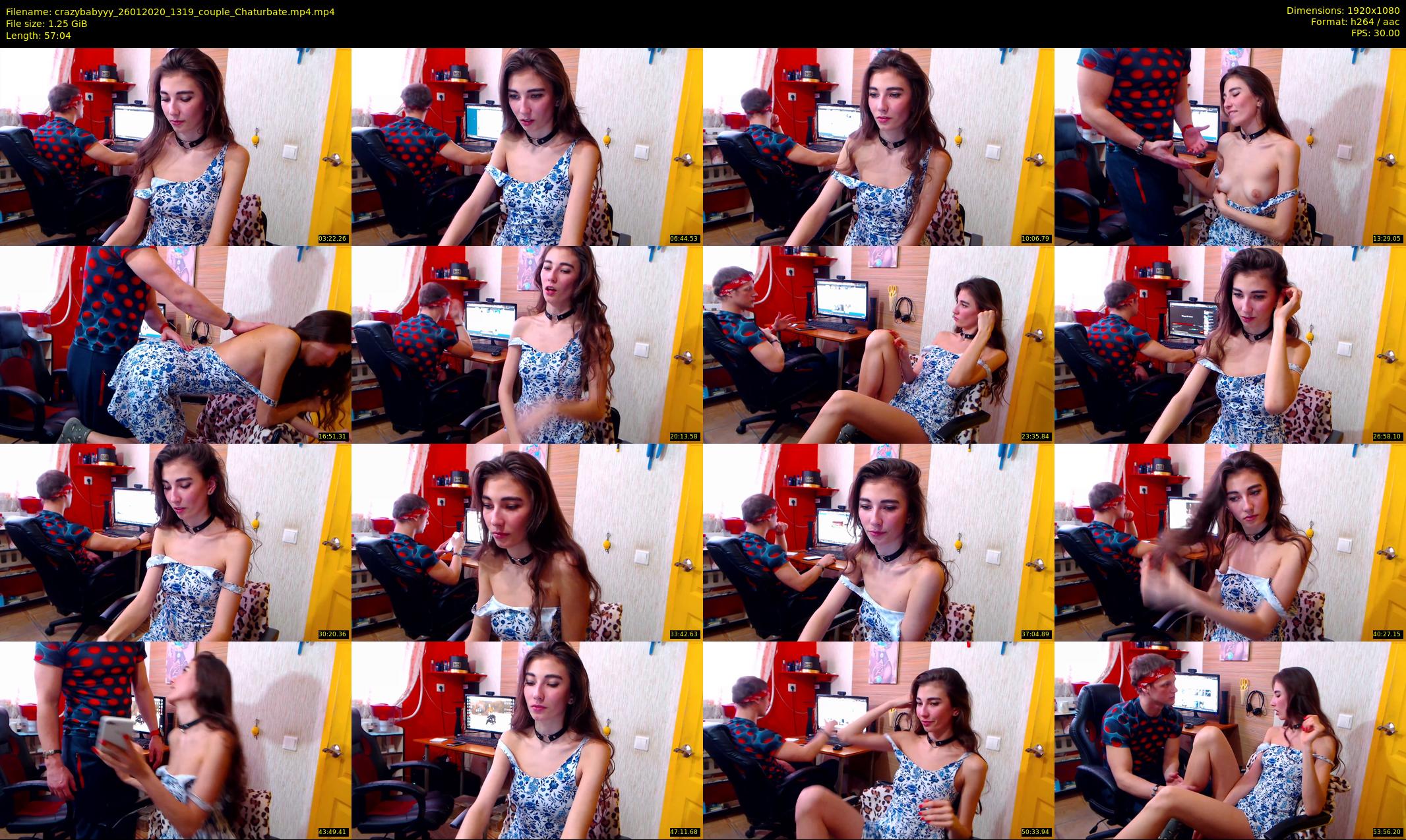 crazybabyyy — 58 minute Chaturbate couple cam show recording, 1080p, Jan 26, 2020