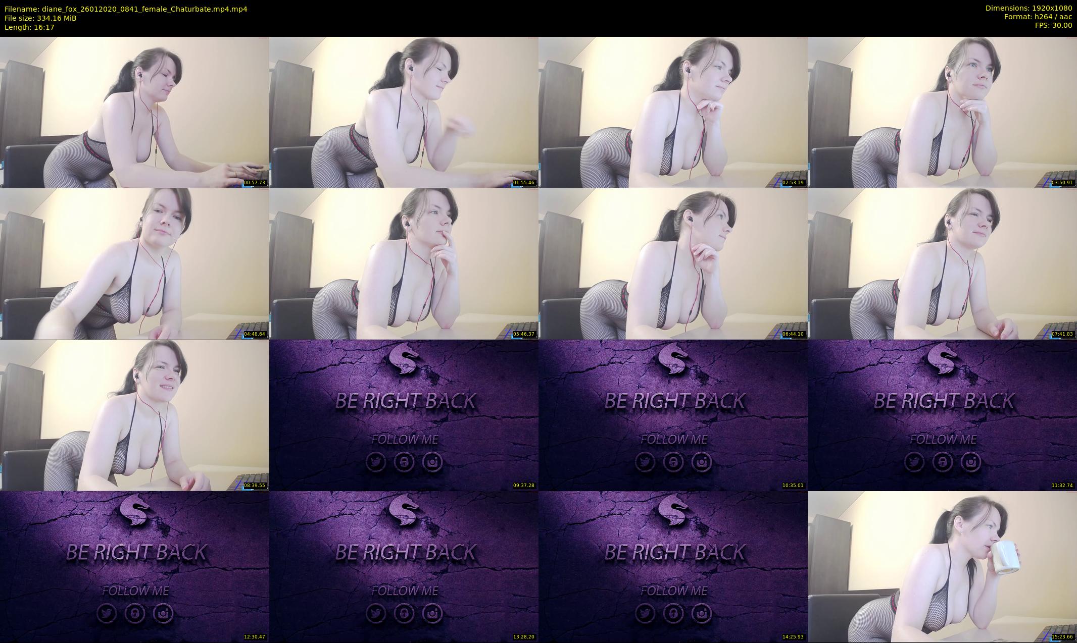 diane_fox — 17 minute Chaturbate female cam show recording, 1080p, Jan 26, 2020