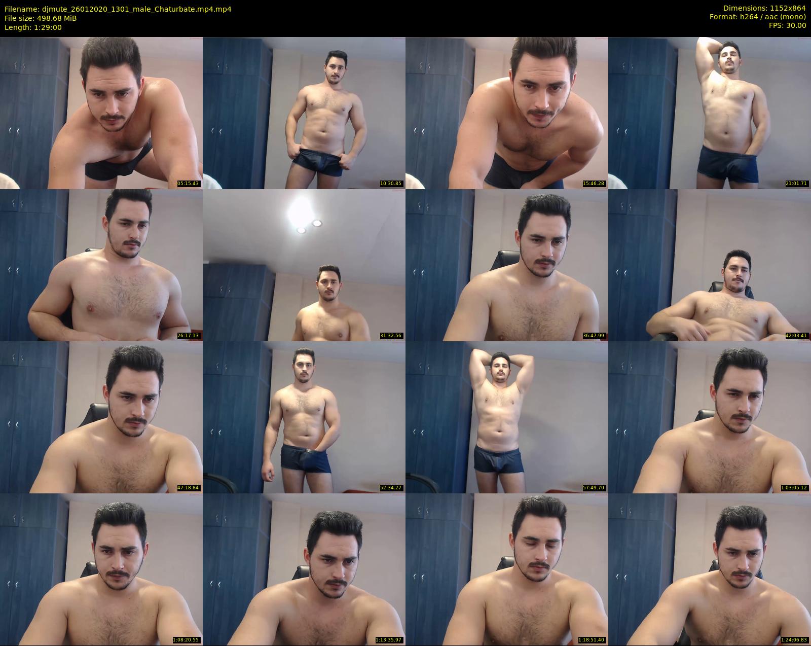 djmute — 89 minute Chaturbate male cam show recording, 720p, Jan 26, 2020