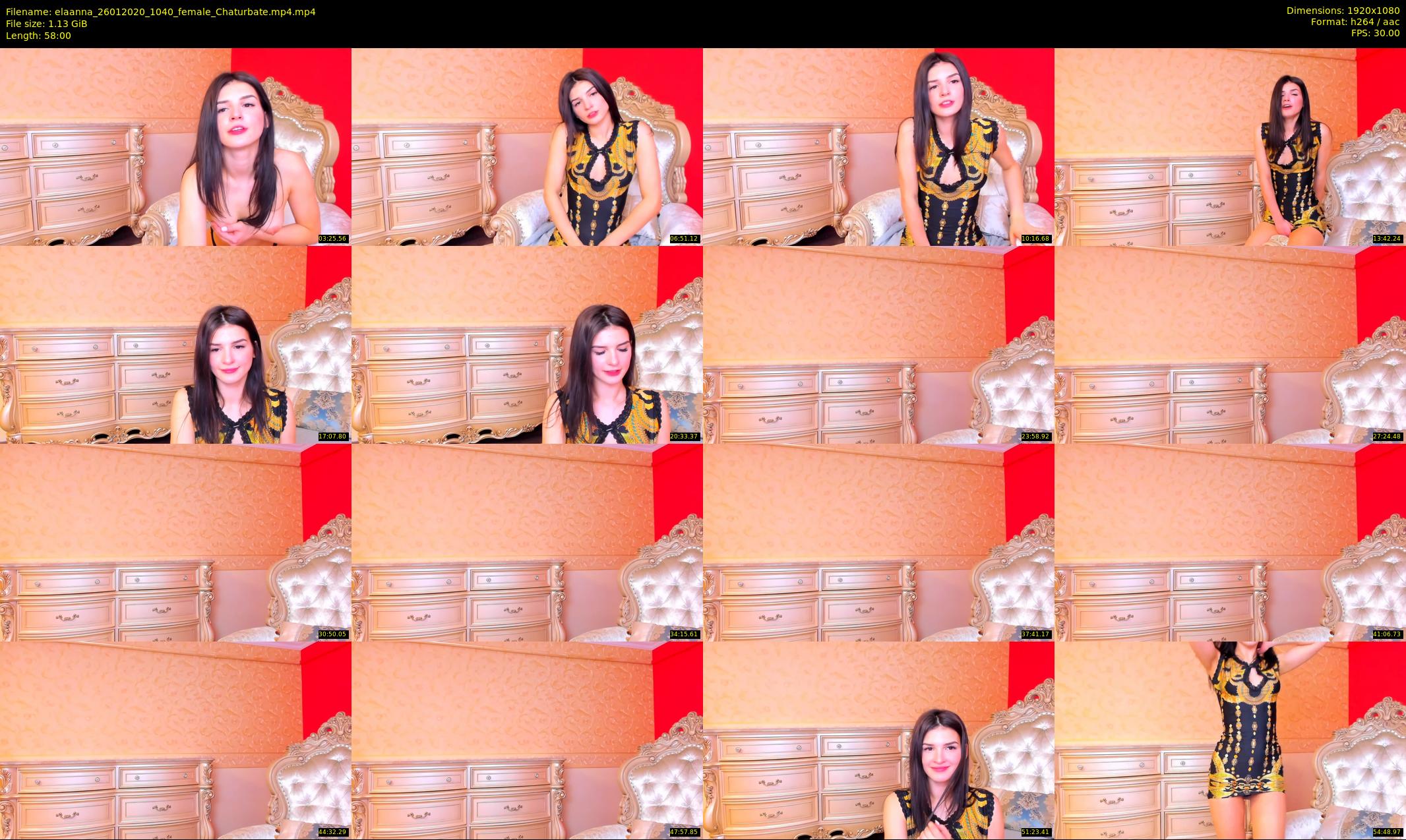 elaanna — 58 minute Chaturbate female cam show recording, 1080p, Jan 26, 2020