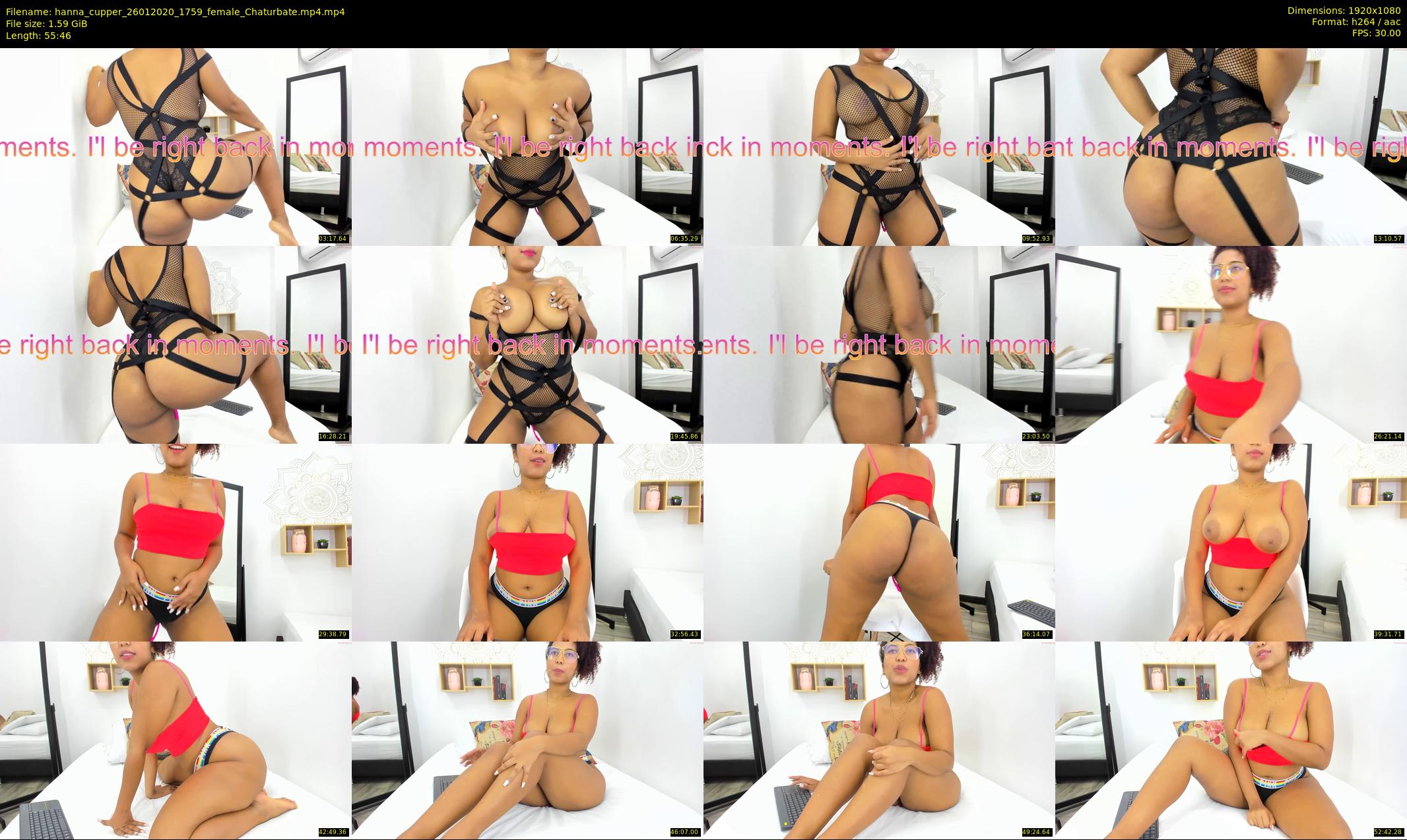 hanna_cupper — 56 minute Chaturbate female cam show recording, 1080p, Jan 26, 2020