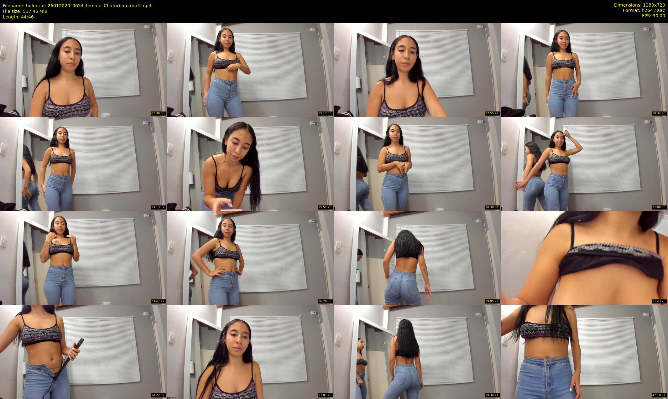helenrus — 45 minute Chaturbate female cam show recording, 720p, Jan 26, 2020