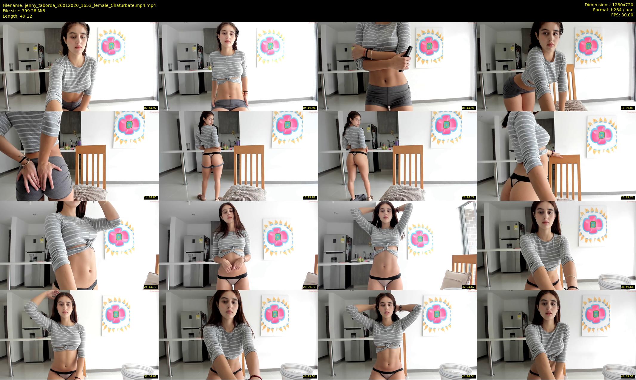 jenny_taborda — 50 minute Chaturbate female cam show recording, 720p, Jan 26, 2020