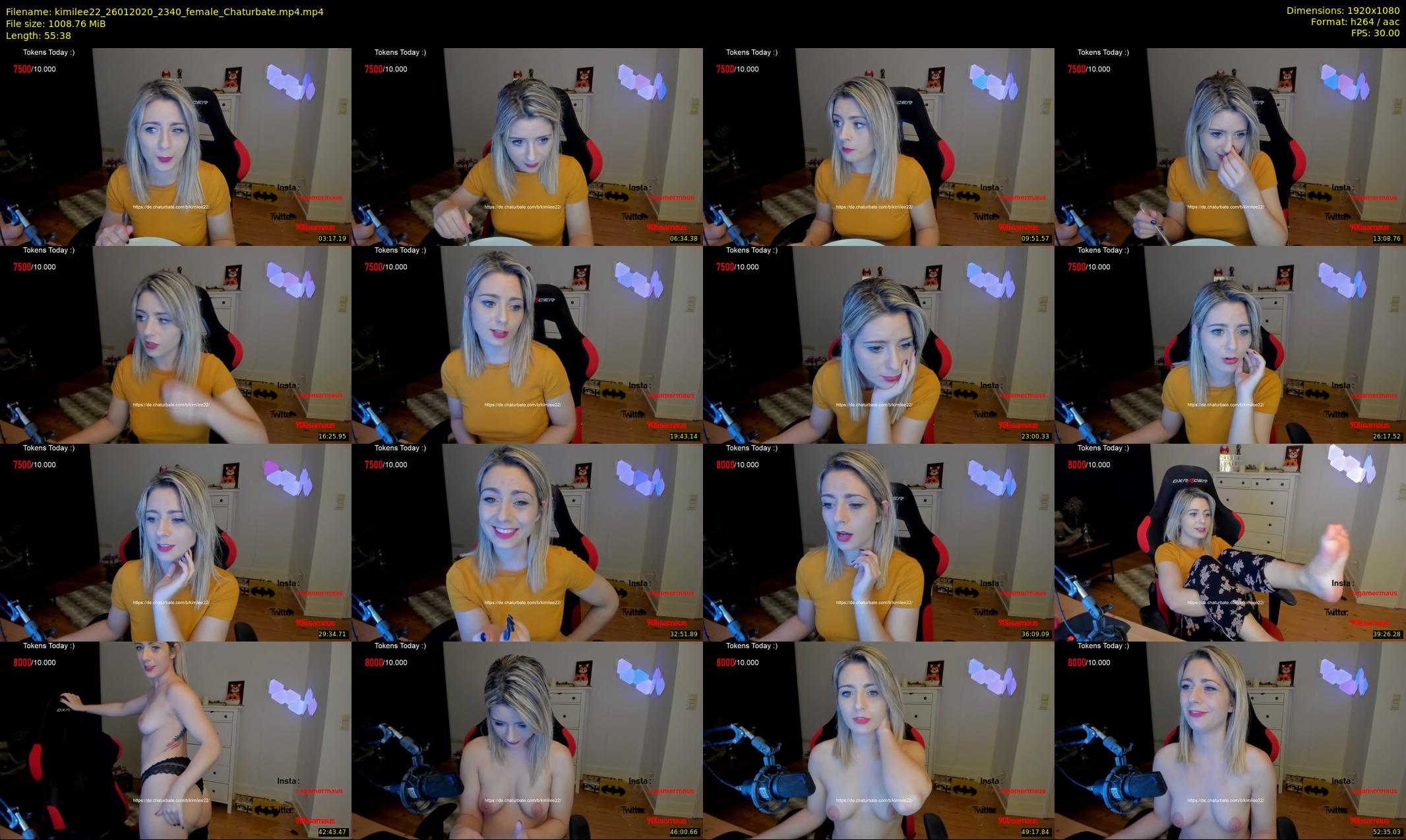 kimilee22 — 56 minute Chaturbate female cam show recording, 1080p, Jan 26, 2020