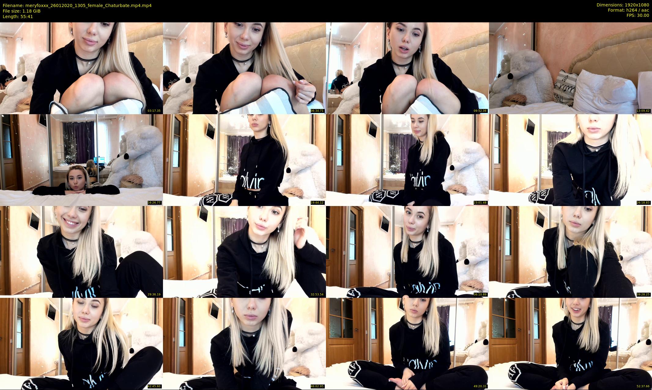 meryfoxxx — 56 minute Chaturbate female cam show recording, 1080p, Jan 26, 2020