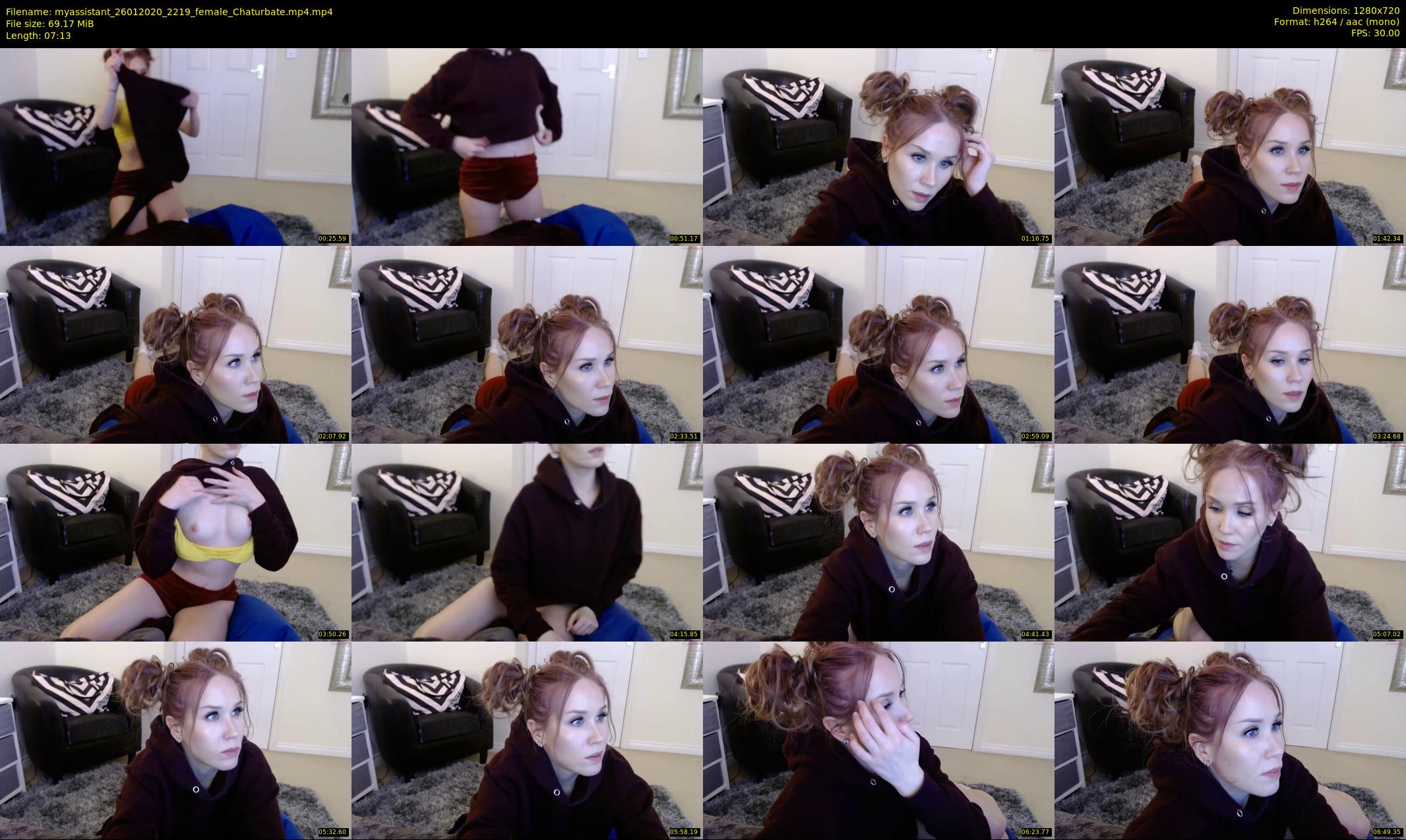 myassistant — 8 minute Chaturbate female cam show recording, 720p, Jan 26, 2020