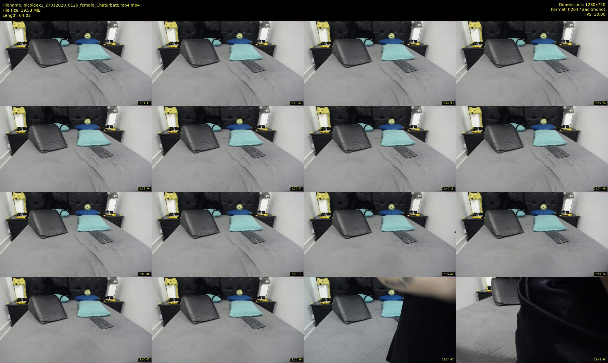 nicoleex1 — 5 minute Chaturbate female cam show recording, 720p, Jan 27, 2020