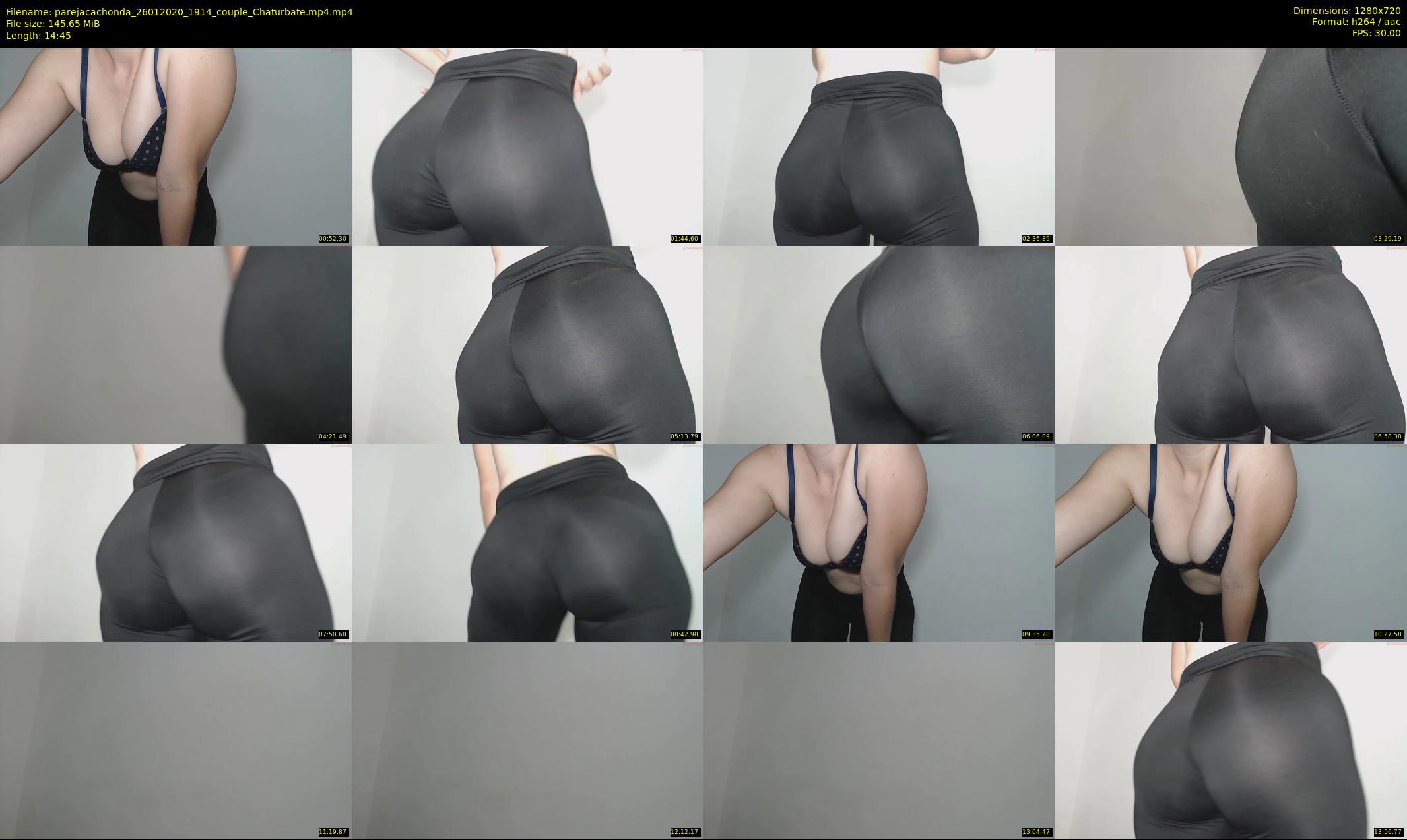 parejacachonda — 15 minute Chaturbate couple cam show recording, 720p, Jan 26, 2020