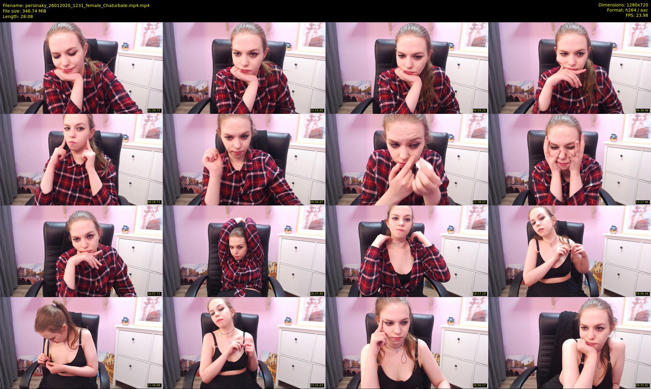 persinaky — 29 minute Chaturbate female cam show recording, 720p, Jan 26, 2020