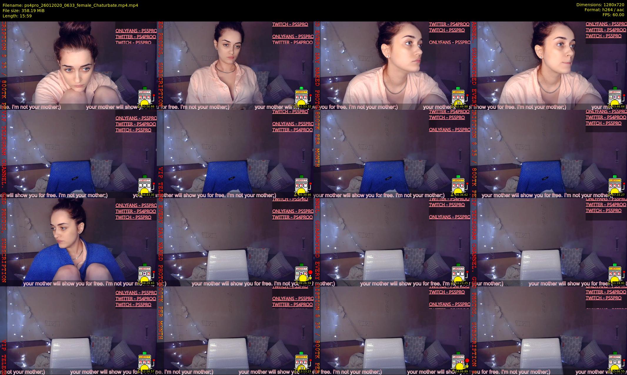 ps4pro — 16 minute Chaturbate female cam show recording, 720p, Jan 26, 2020