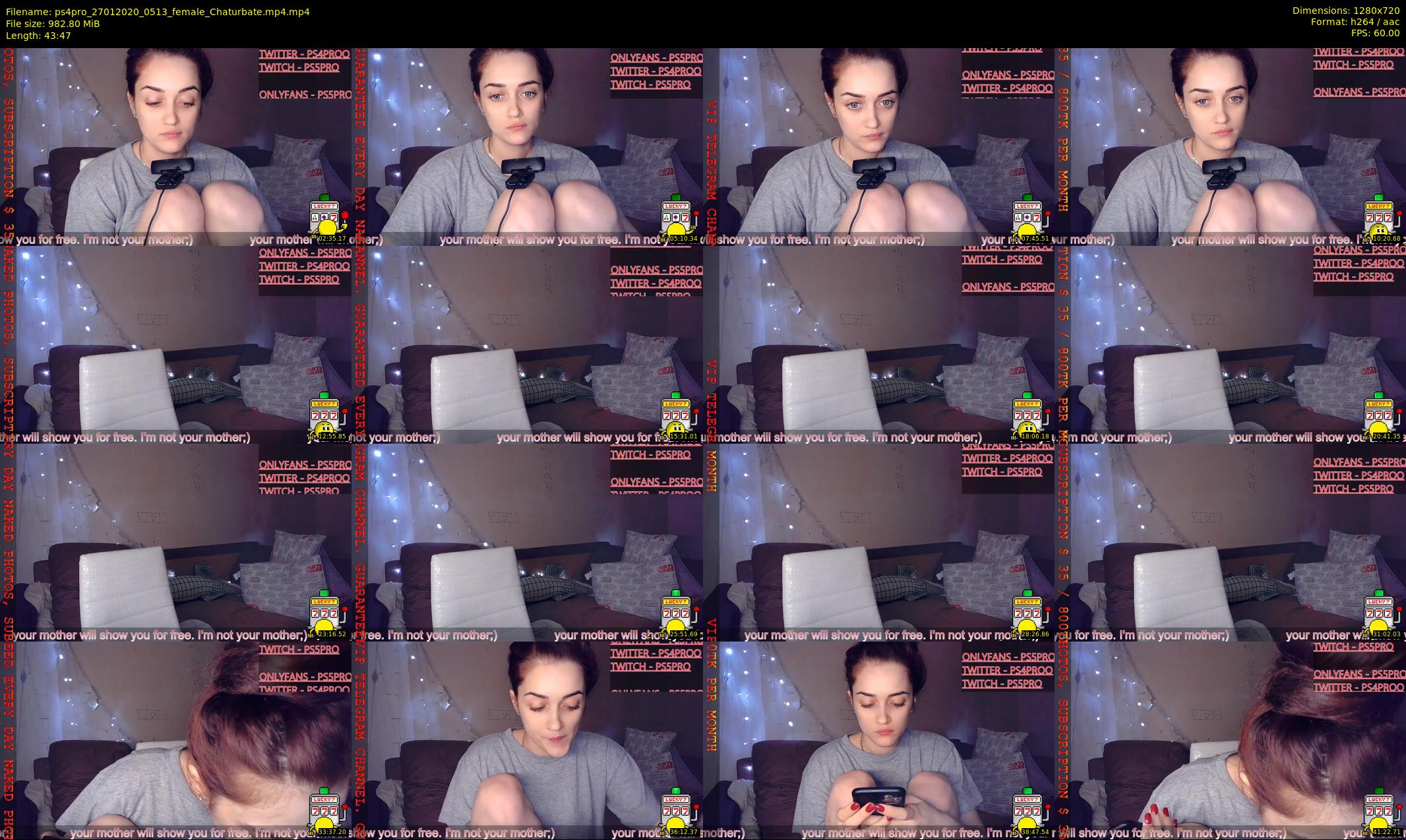 ps4pro — 44 minute Chaturbate female cam show recording, 720p, Jan 27, 2020