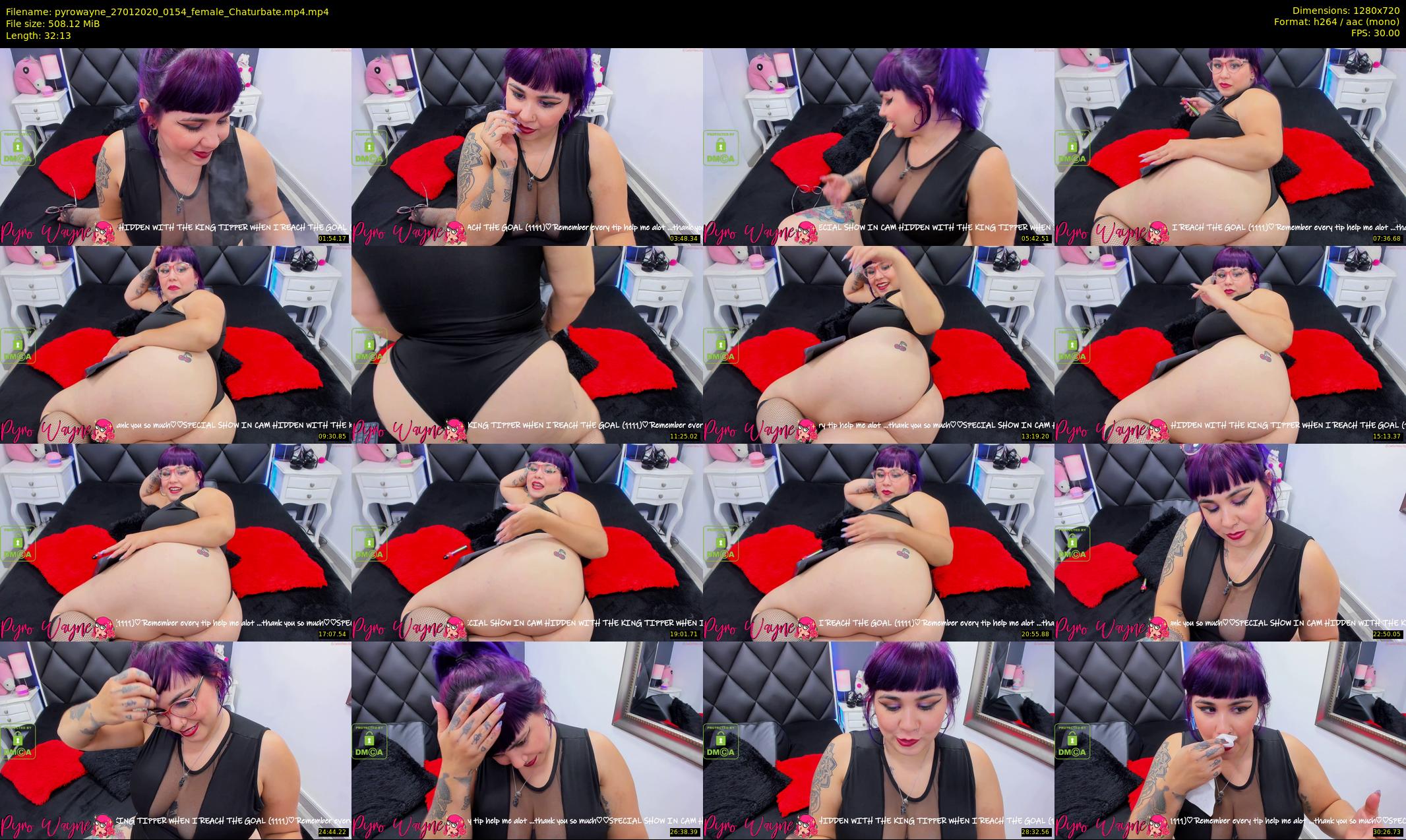 pyrowayne — 33 minute Chaturbate female cam show recording, 720p, Jan 27, 2020