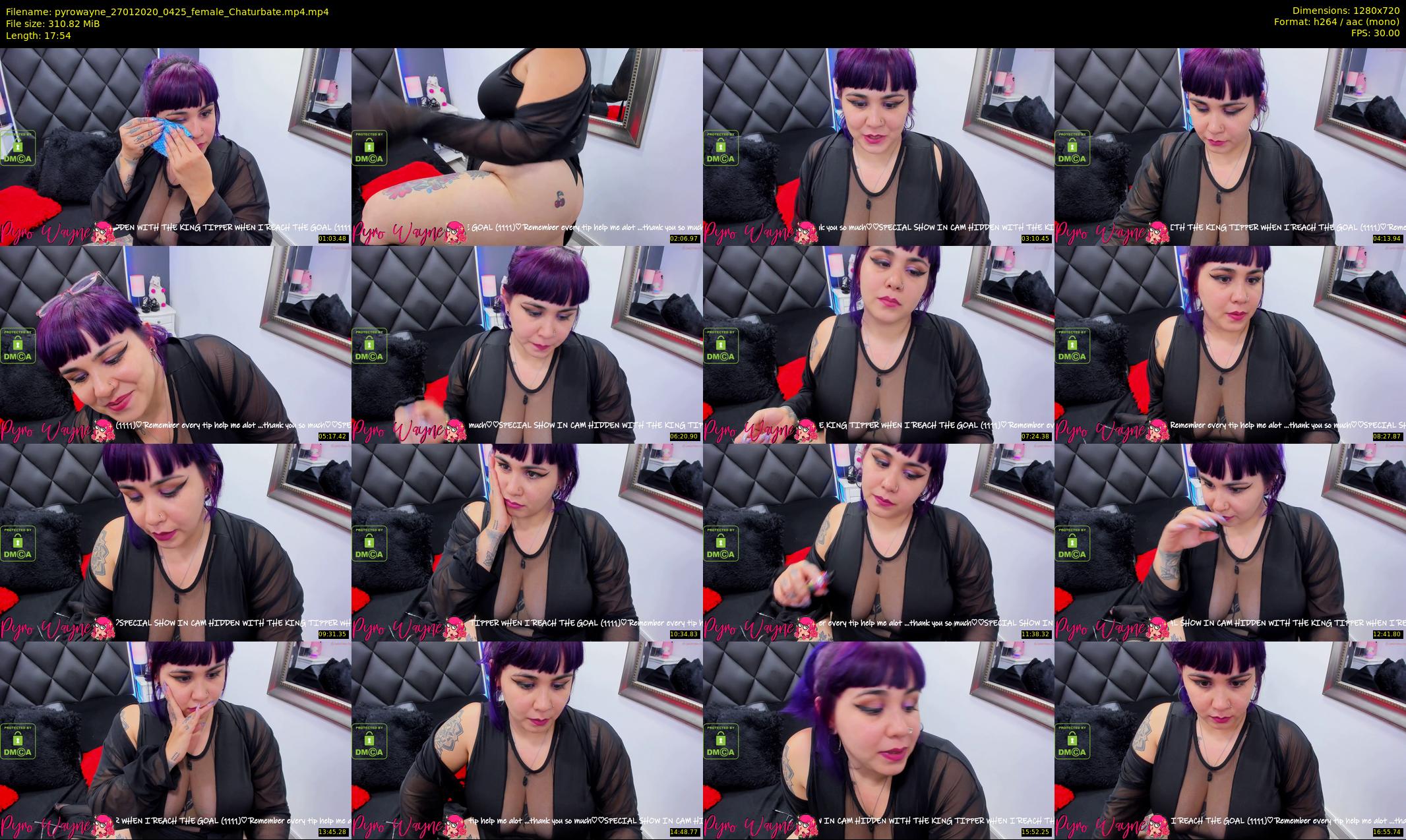 pyrowayne — 18 minute Chaturbate female cam show recording, 720p, Jan 27, 2020