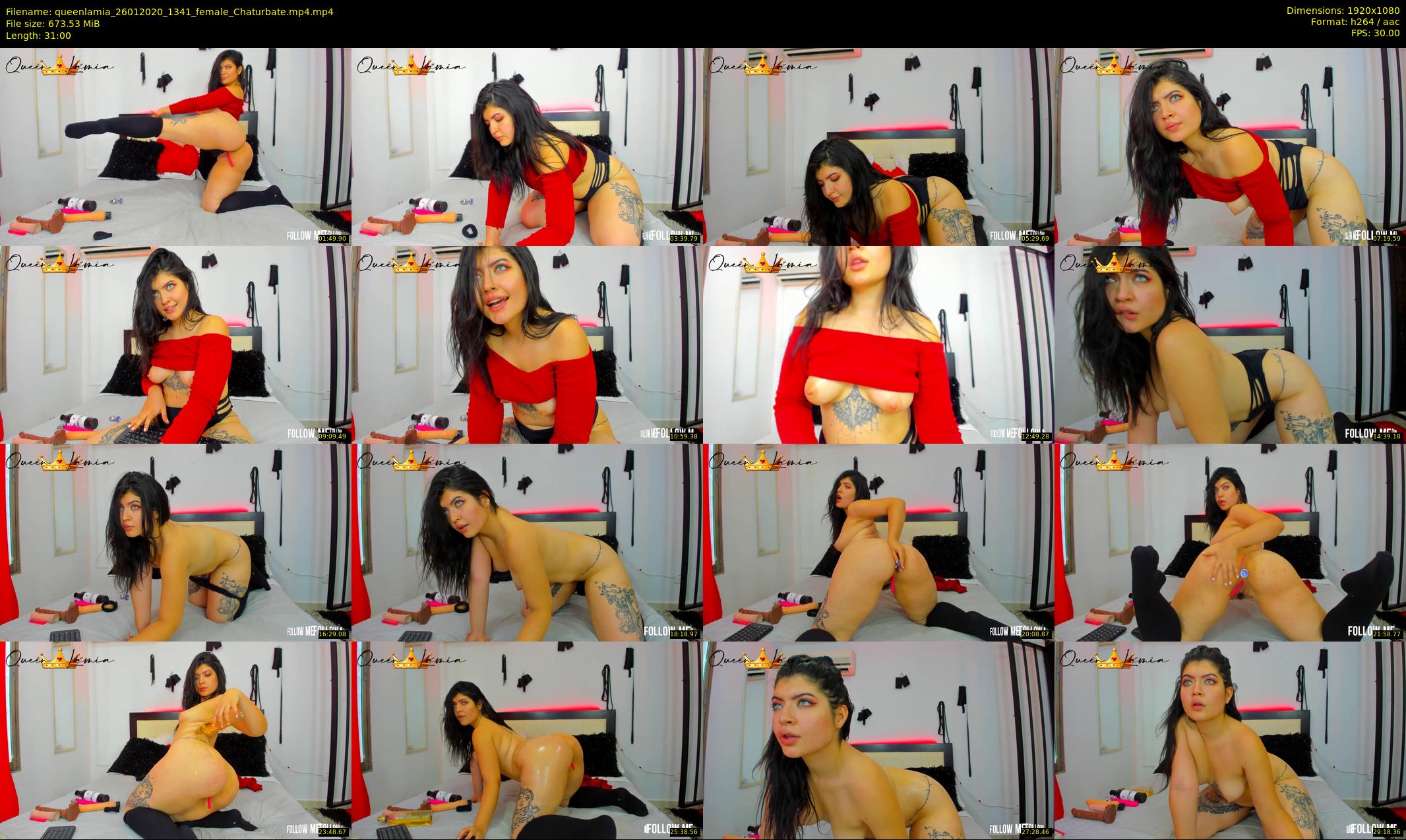queenlamia — 31 minute Chaturbate female cam show recording, 1080p, Jan 26, 2020