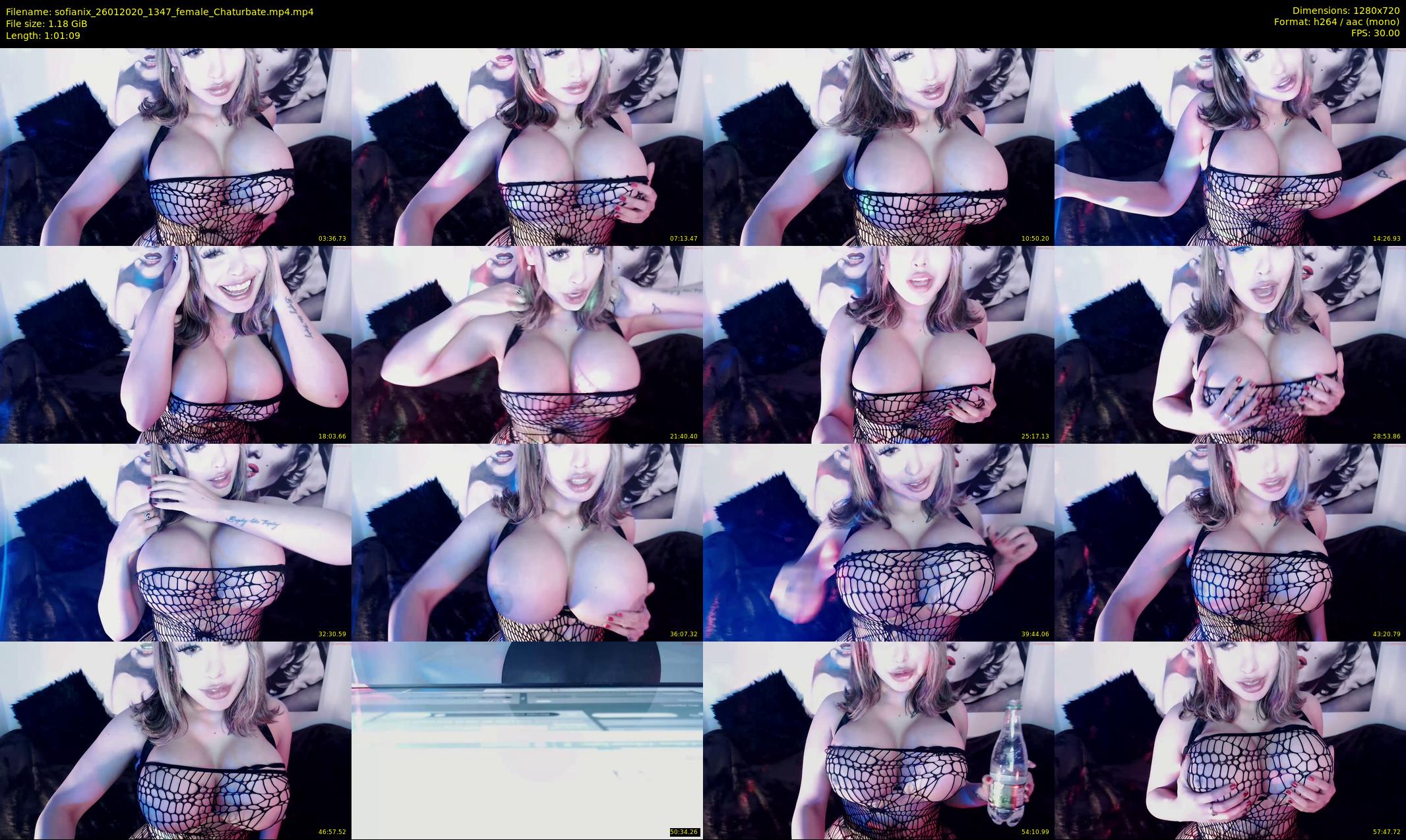 sofianix — 62 minute Chaturbate female cam show recording, 720p, Jan 26, 2020