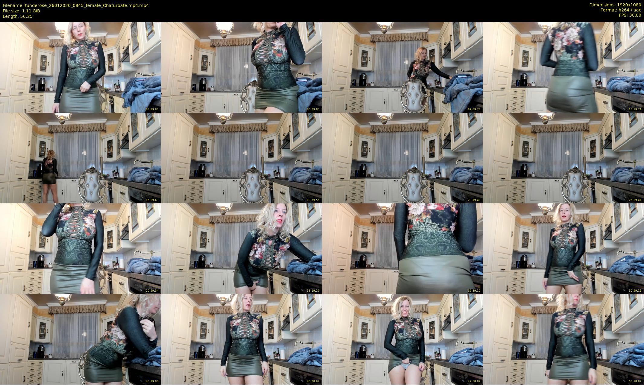 tunderose — 57 minute Chaturbate female cam show recording, 1080p, Jan 26, 2020