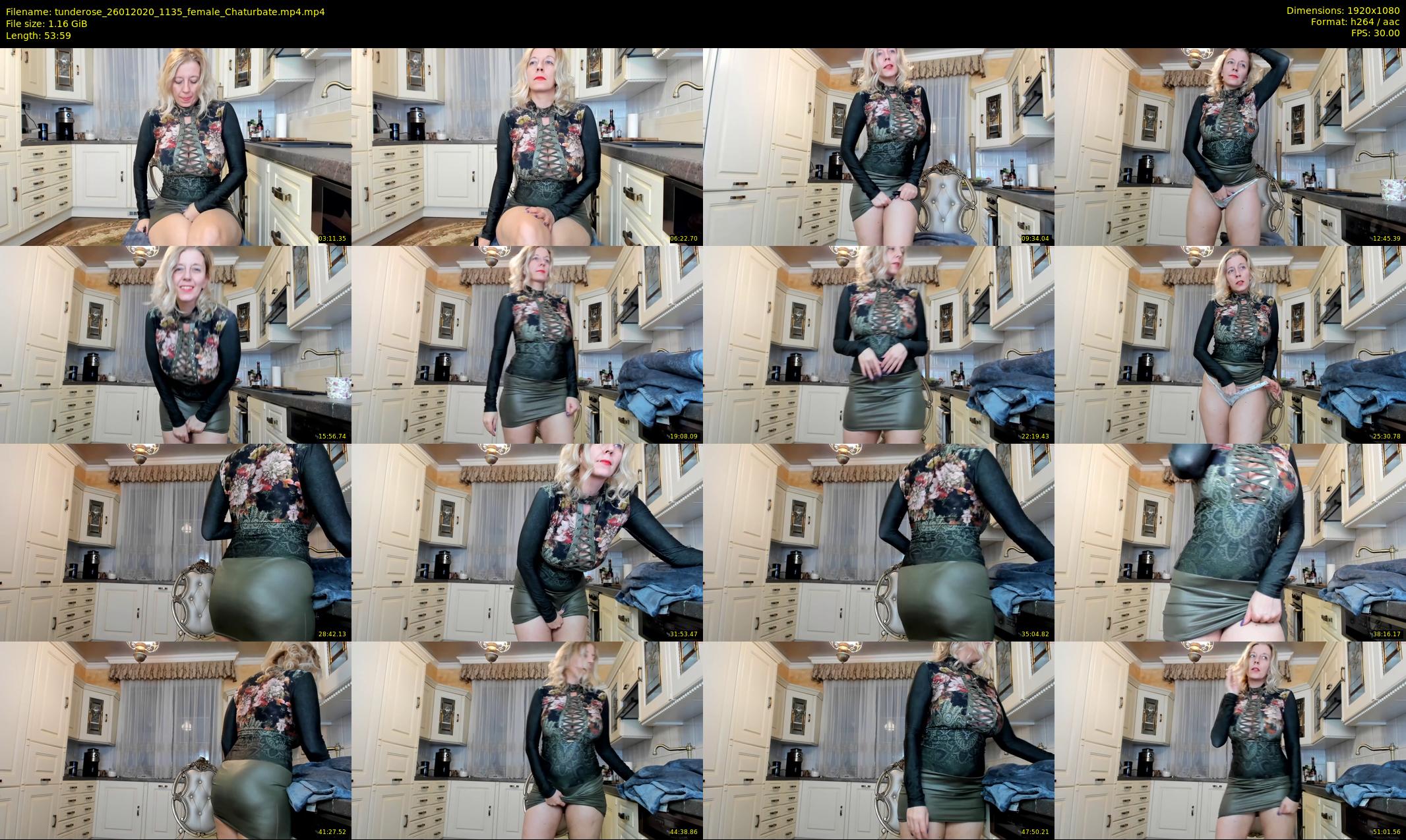 tunderose — 54 minute Chaturbate female cam show recording, 1080p, Jan 26, 2020