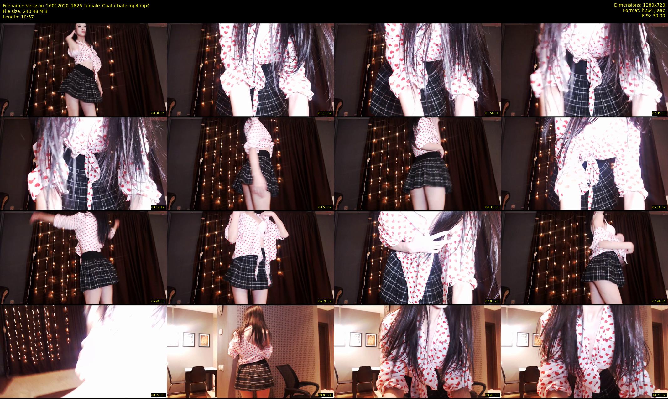 verasun — 11 minute Chaturbate female cam show recording, 720p, Jan 26, 2020