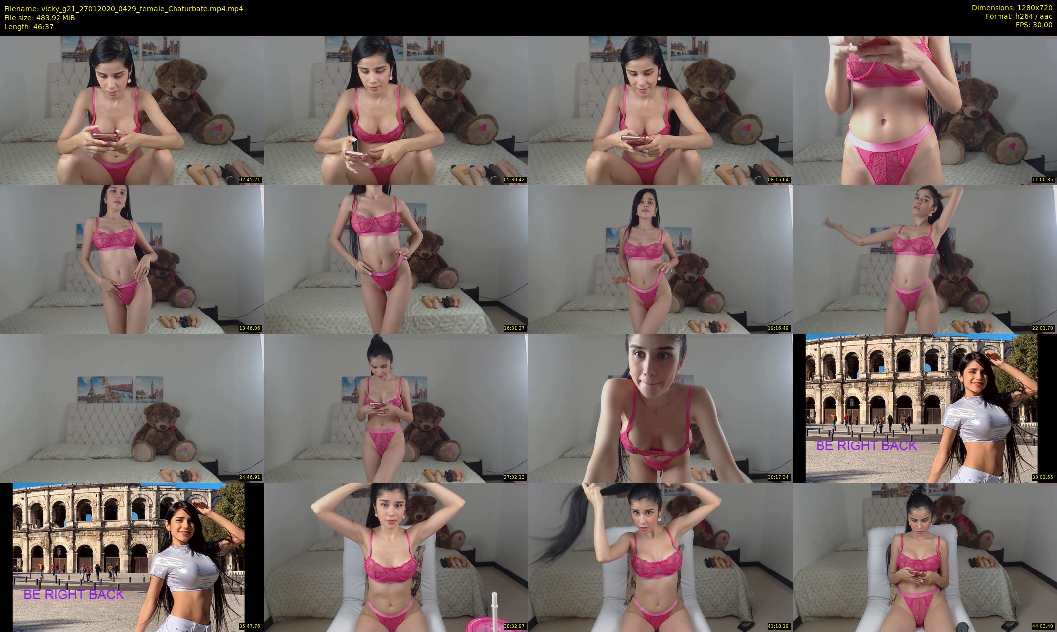vicky_g21 — 47 minute Chaturbate female cam show recording, 720p, Jan 27, 2020