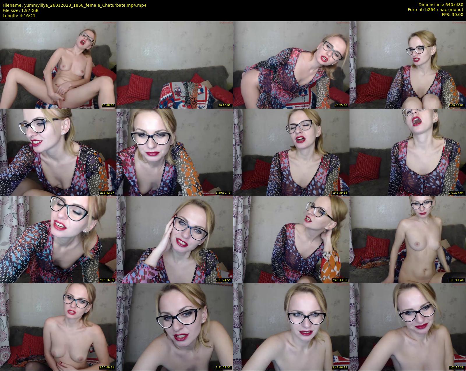 yummylilya — 257 minute Chaturbate female cam show recording, 480p, Jan 26, 2020