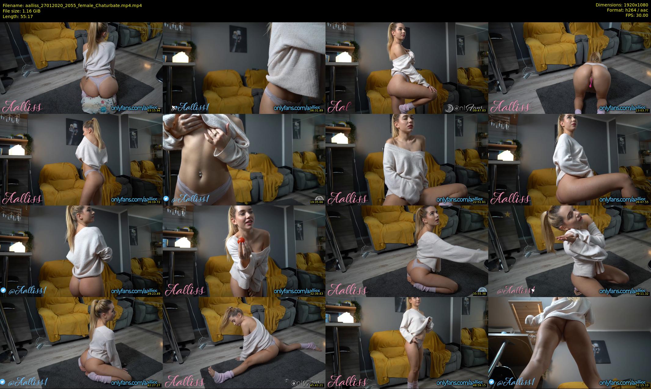 aalliss — 56 minute Chaturbate female cam show recording, 1080p, Jan 27, 2020