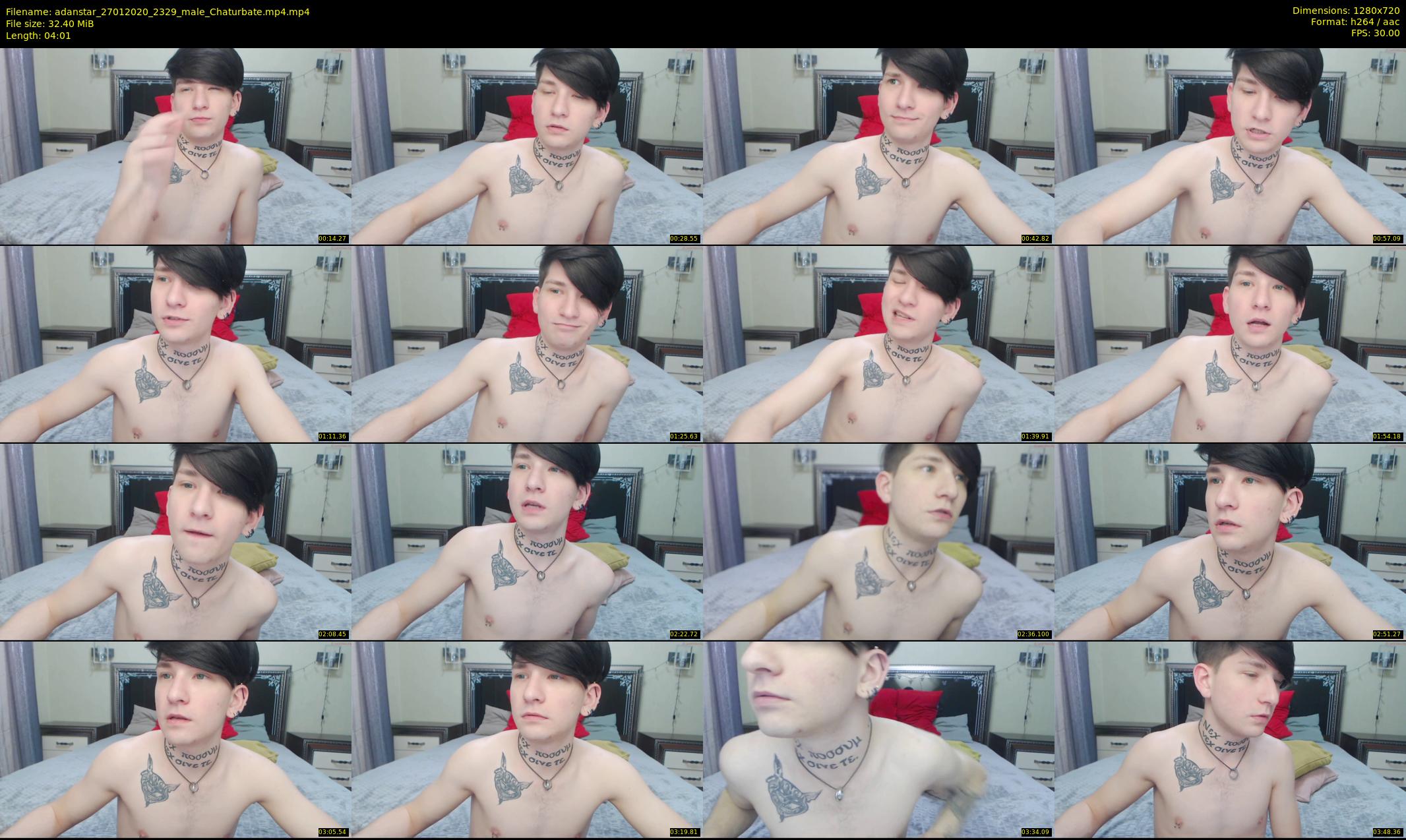 adanstar — 5 minute Chaturbate male cam show recording, 720p, Jan 27, 2020
