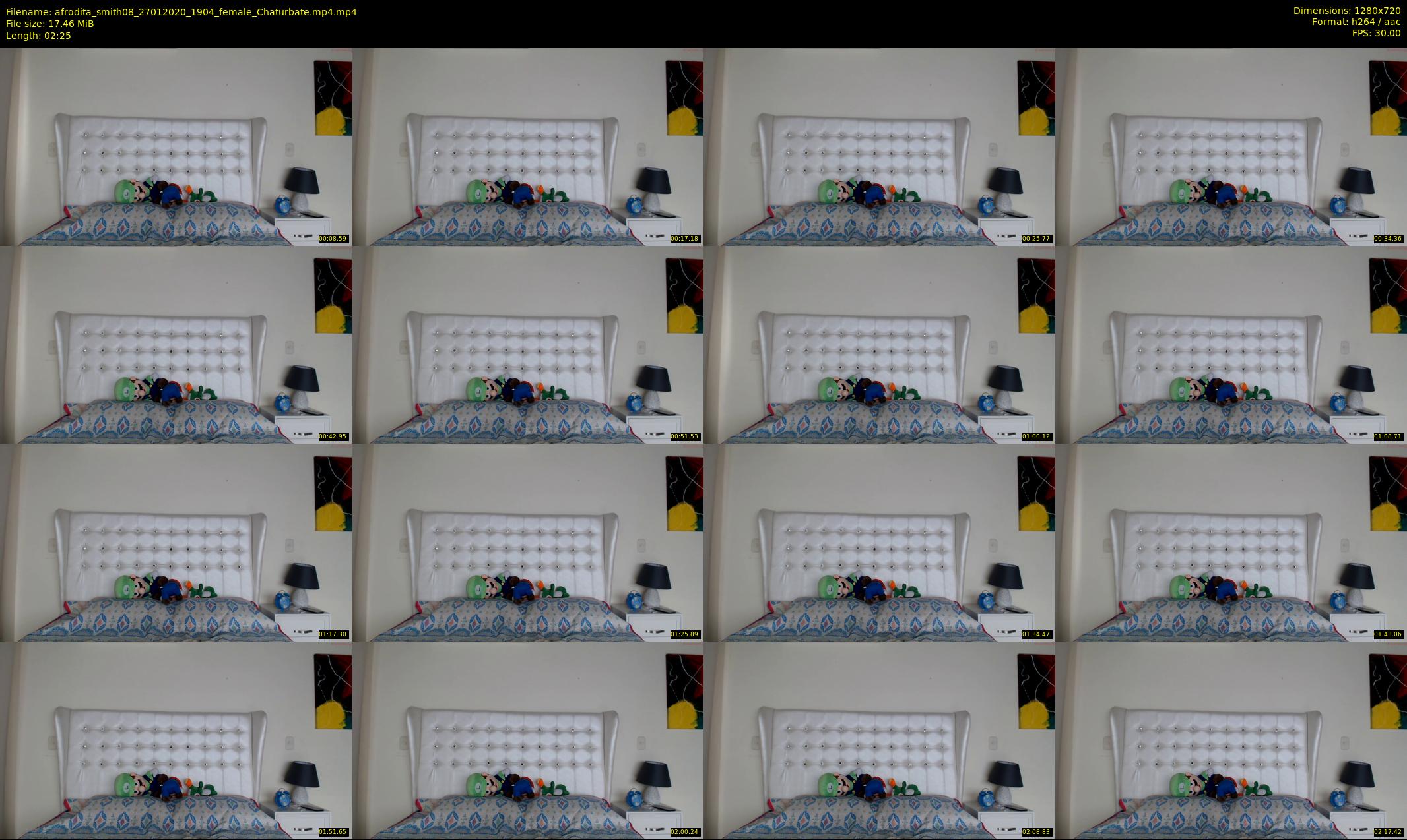 afrodita_smith08 — 3 minute Chaturbate female cam show recording, 720p, Jan 27, 2020