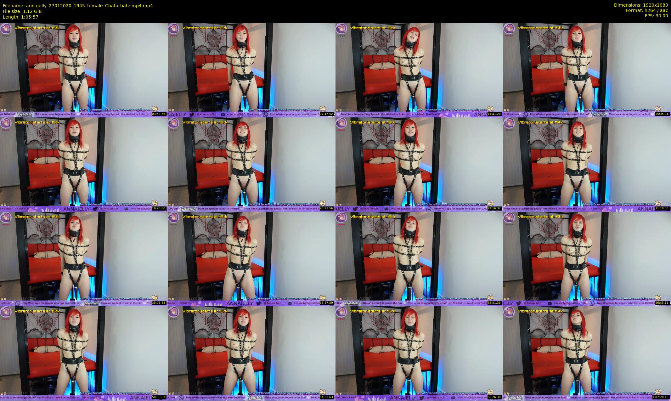 annajelly — 66 minute Chaturbate couple cam show recording, 1080p, Jan 27, 2020