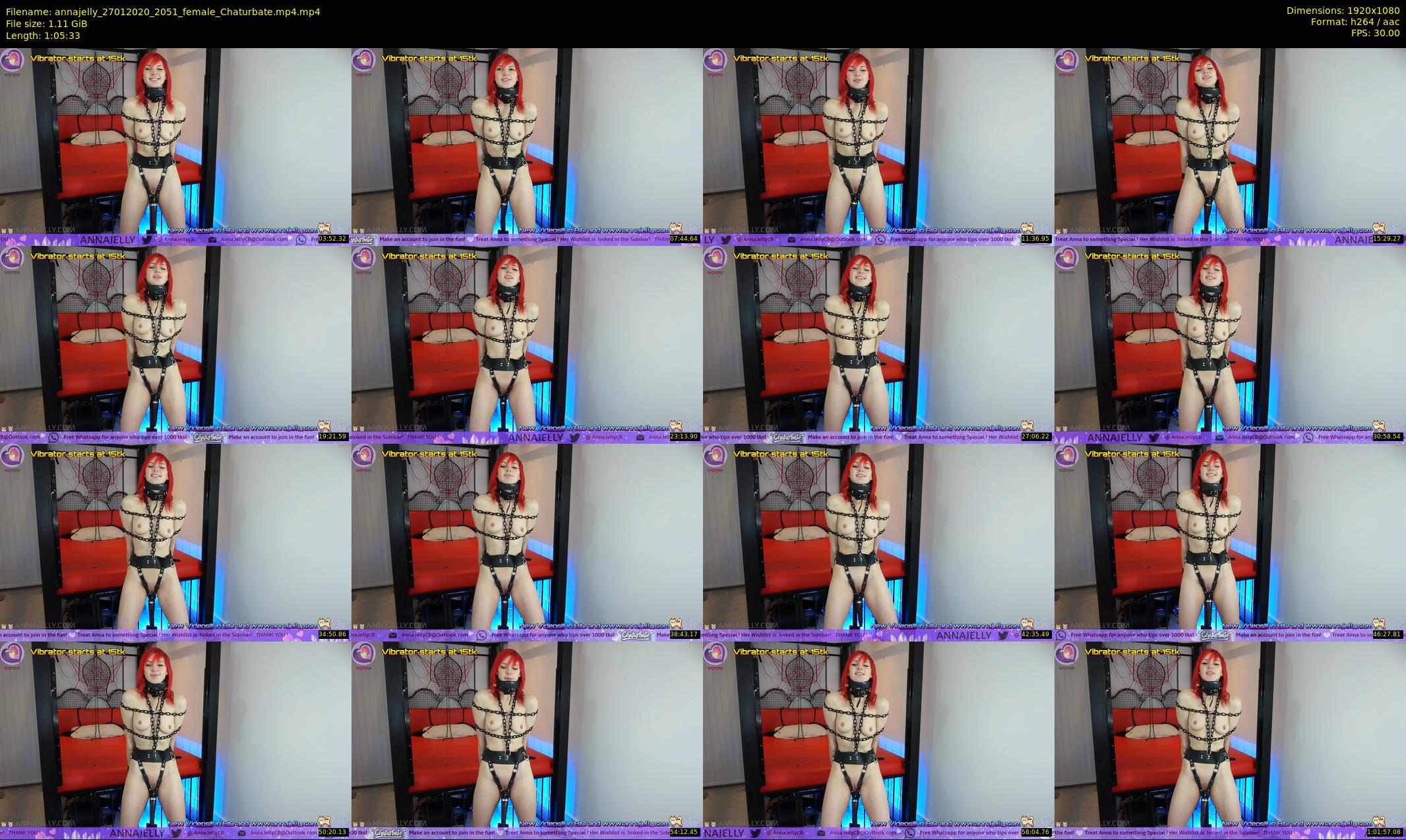 annajelly — 66 minute Chaturbate couple cam show recording, 1080p, Jan 27, 2020