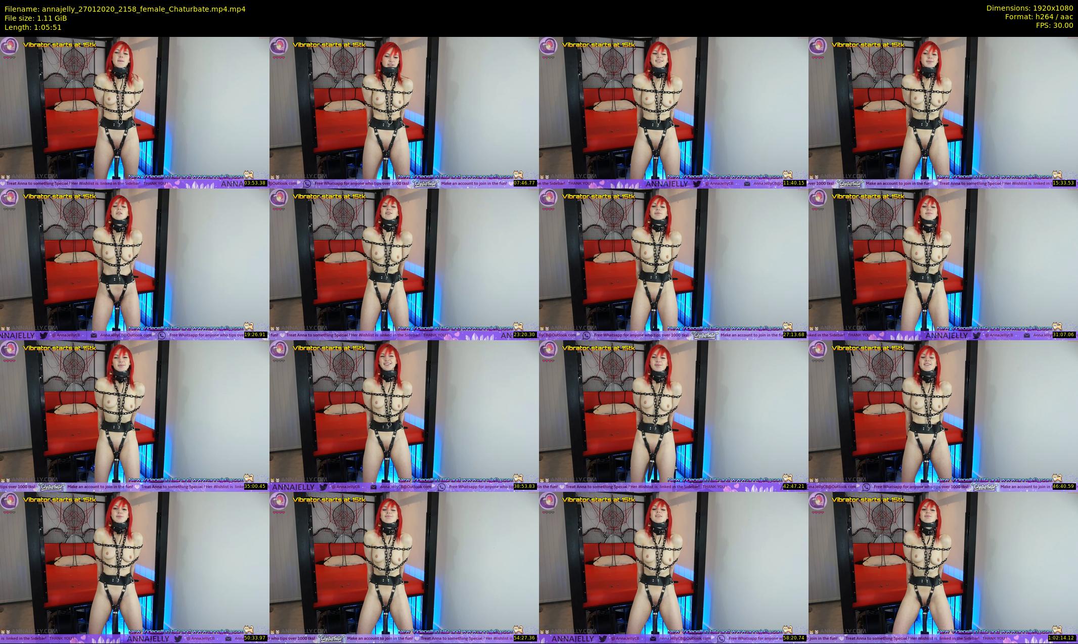 annajelly — 66 minute Chaturbate couple cam show recording, 1080p, Jan 27, 2020
