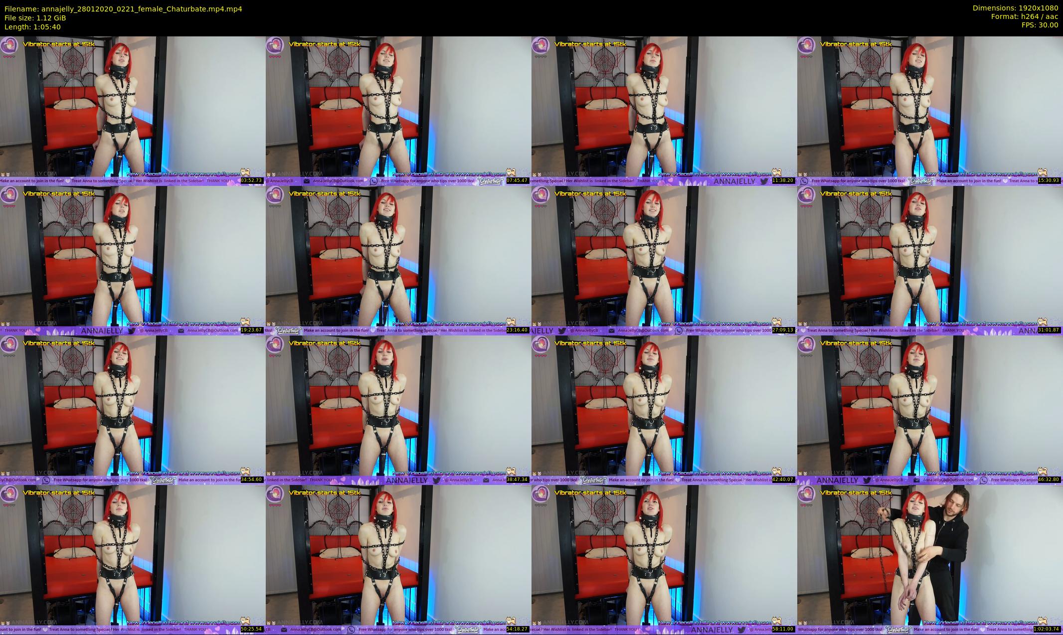 annajelly — 66 minute Chaturbate couple cam show recording, 1080p, Jan 28, 2020