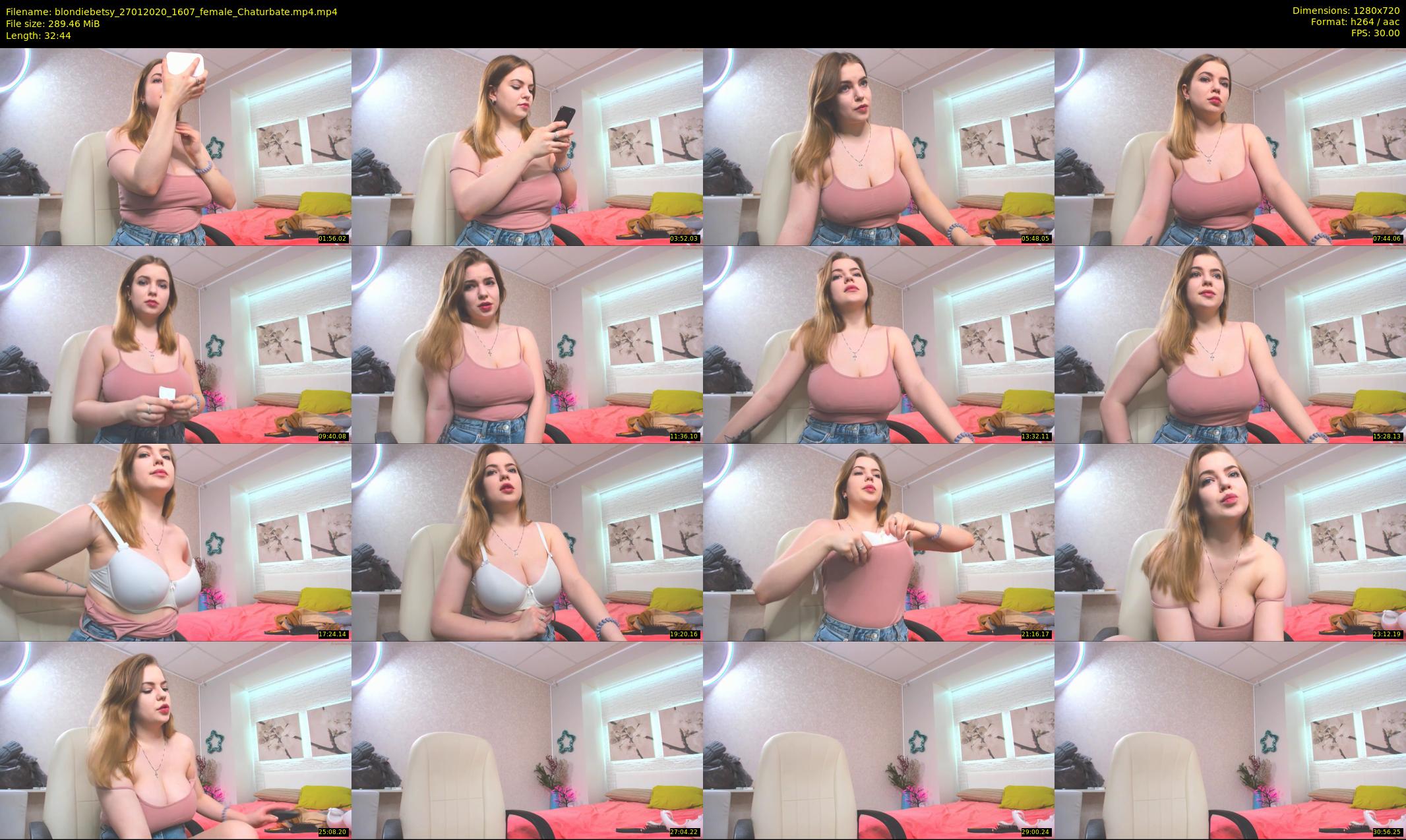 blondiebetsy — 33 minute Chaturbate female cam show recording, 720p, Jan 27, 2020